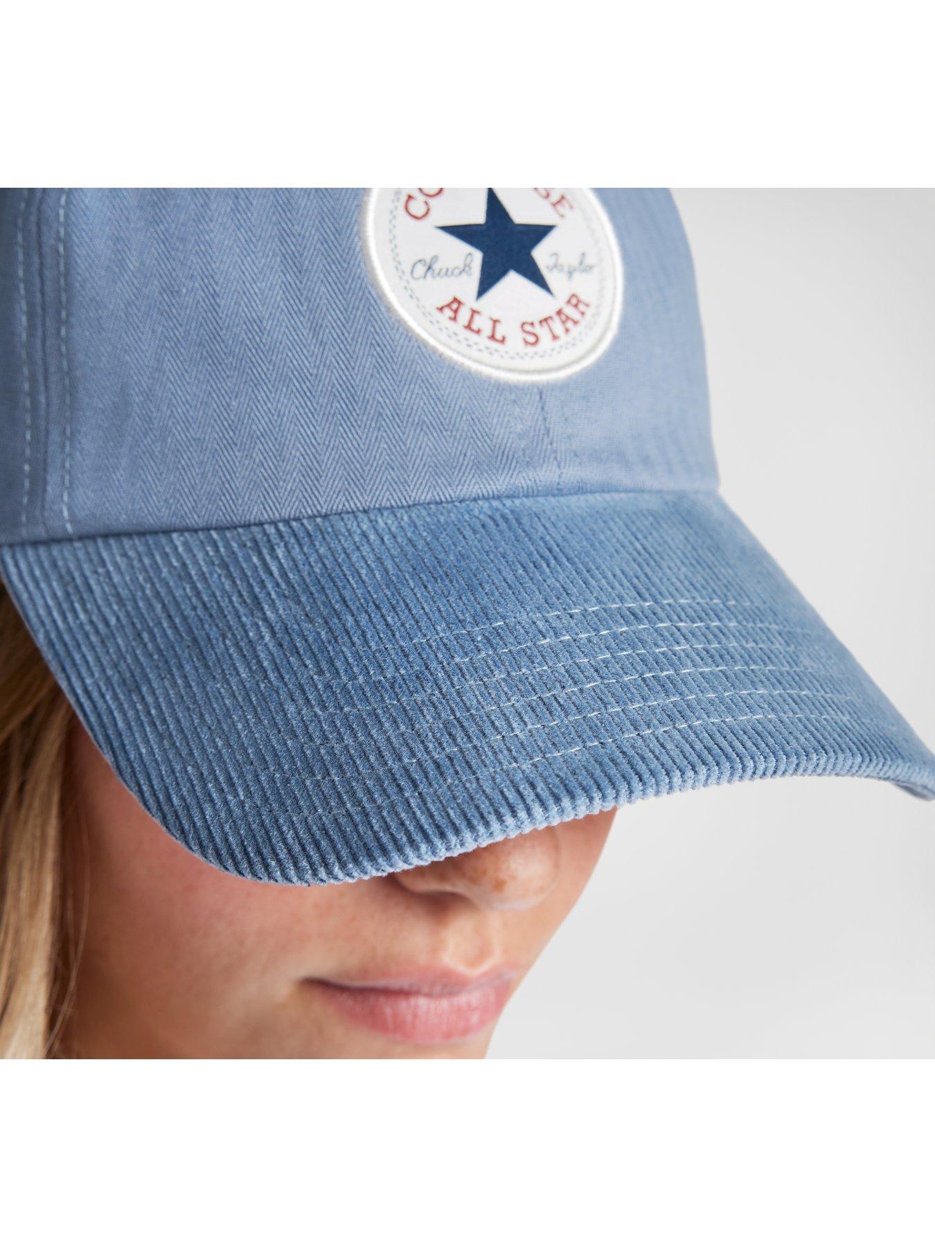Image 4 of 4 of Converse Womens Day One Herringbone and Corduroy Chuck Patch Cap - Blue