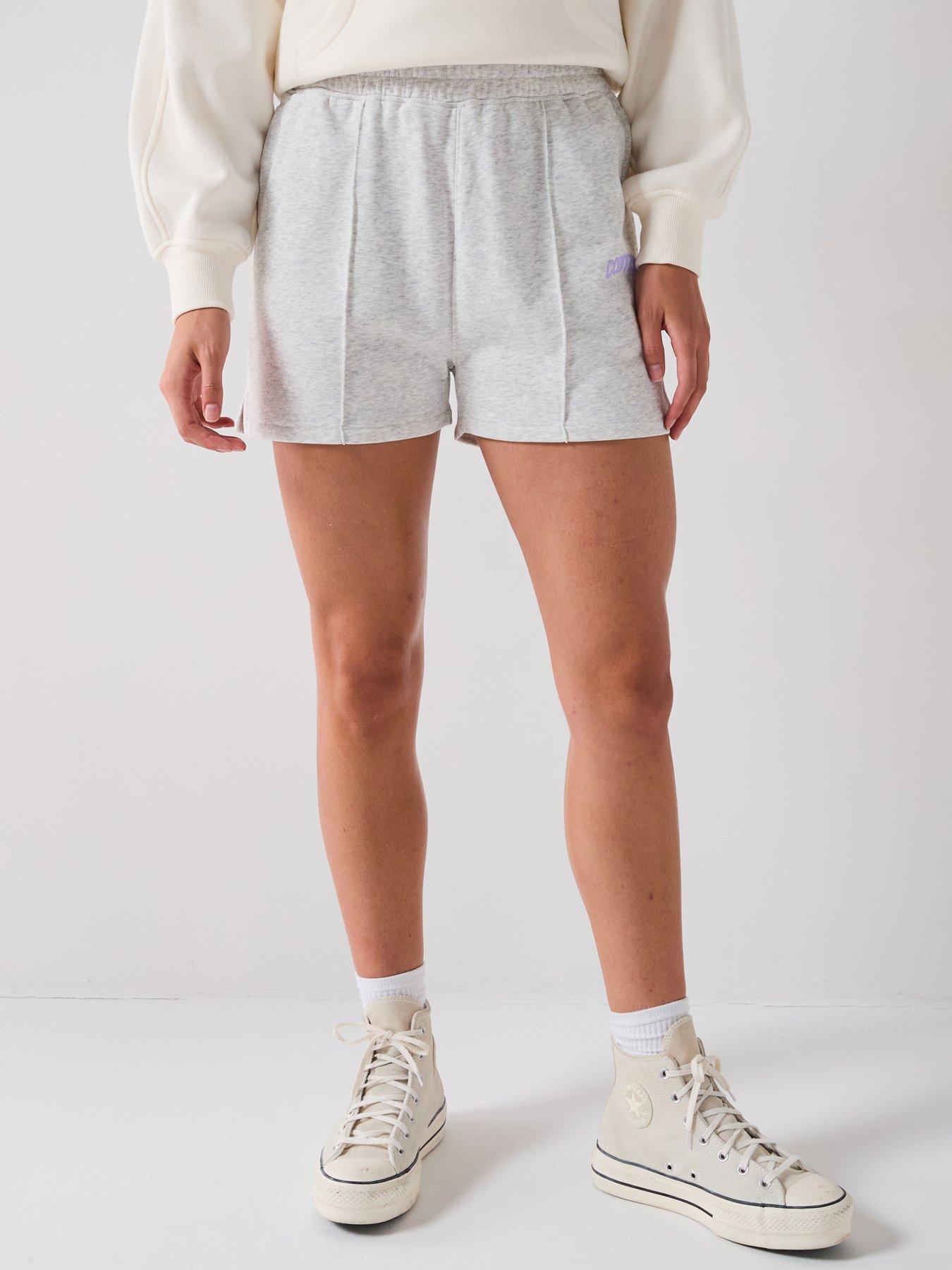 Image 1 of 6 of Converse Women's Converse Retro Shorts - Grey