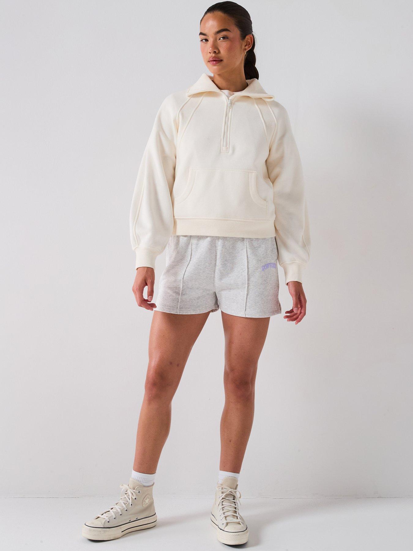 Image 3 of 6 of Converse Women's Converse Retro Shorts - Grey