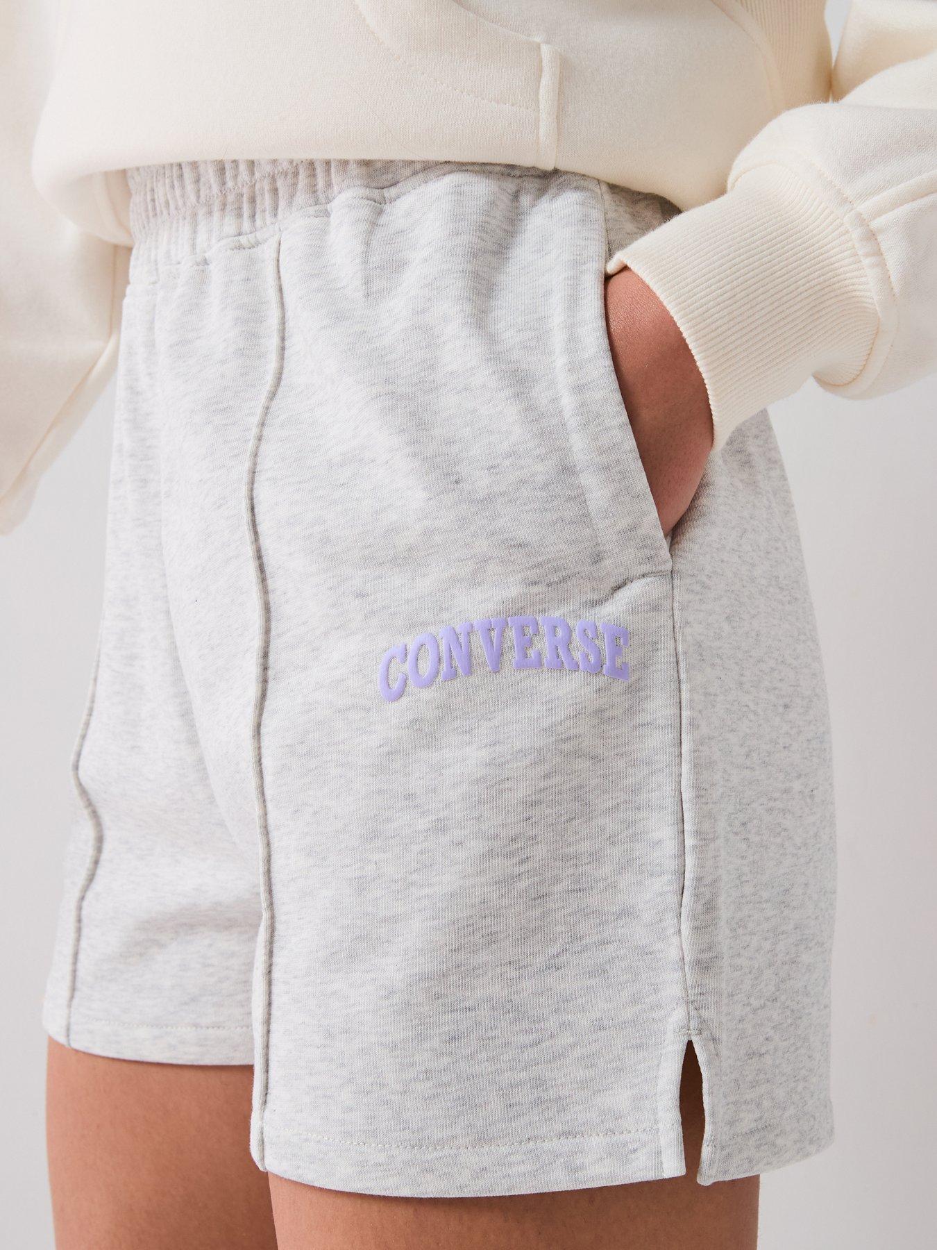 Image 4 of 6 of Converse Women's Converse Retro Shorts - Grey