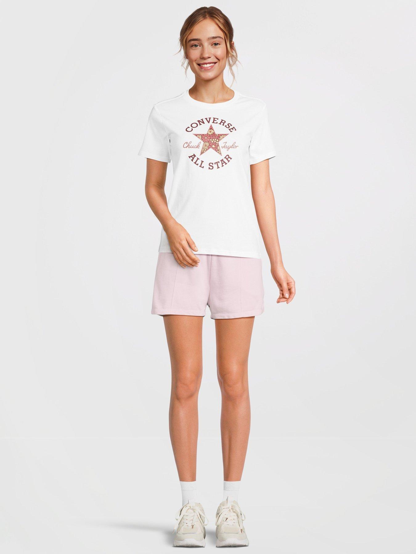 Image 3 of 5 of Converse Women's Star Chevron Shorts - Summit Pink