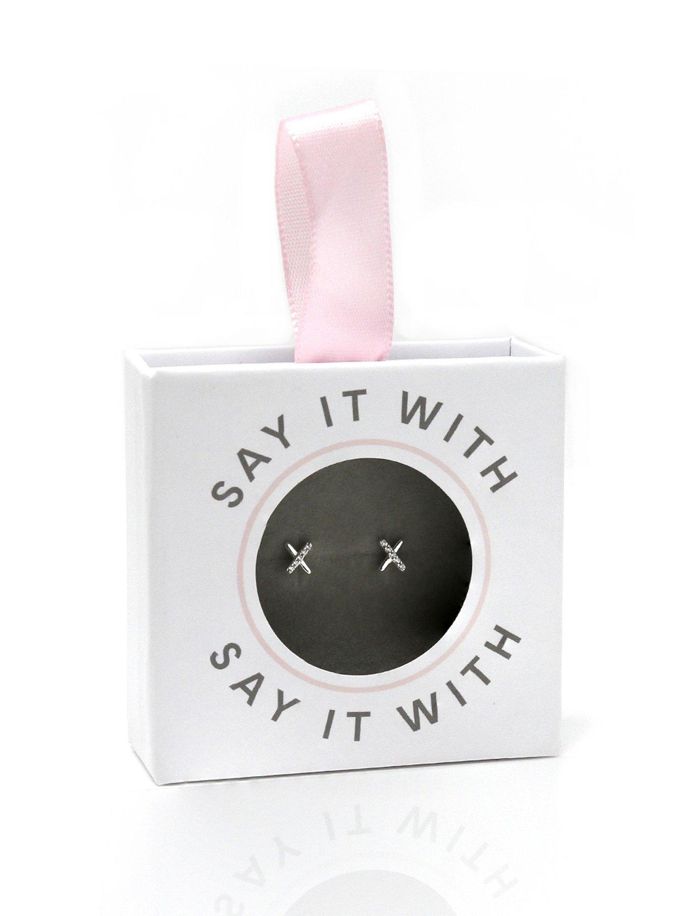 Product photograph of Say It With Christmas Bauble from very.co.uk