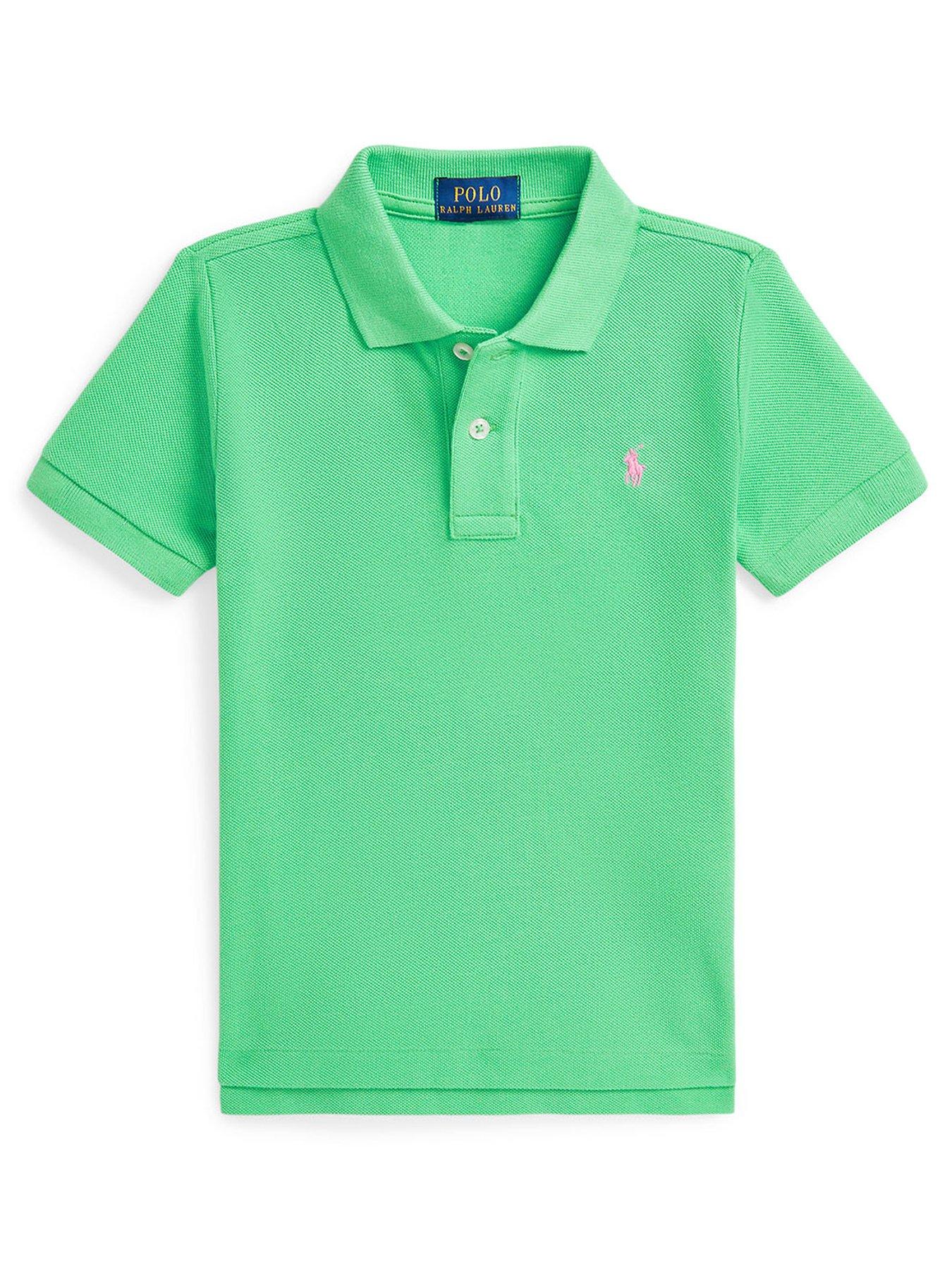 undefined Boys Short Sleeve Polo Shirt - Green