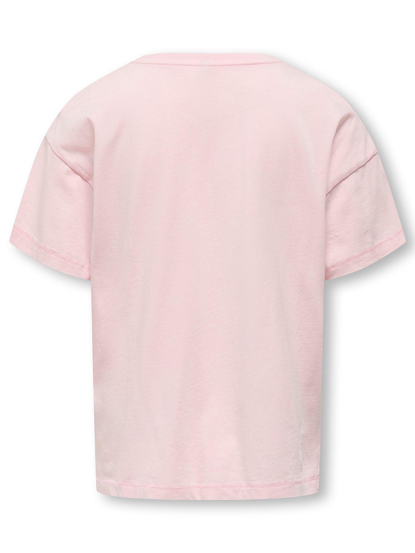 Image 2 of 3 of Only Kids Girls Malibu Short Sleeve Tshirt - Roseate Spoonbill