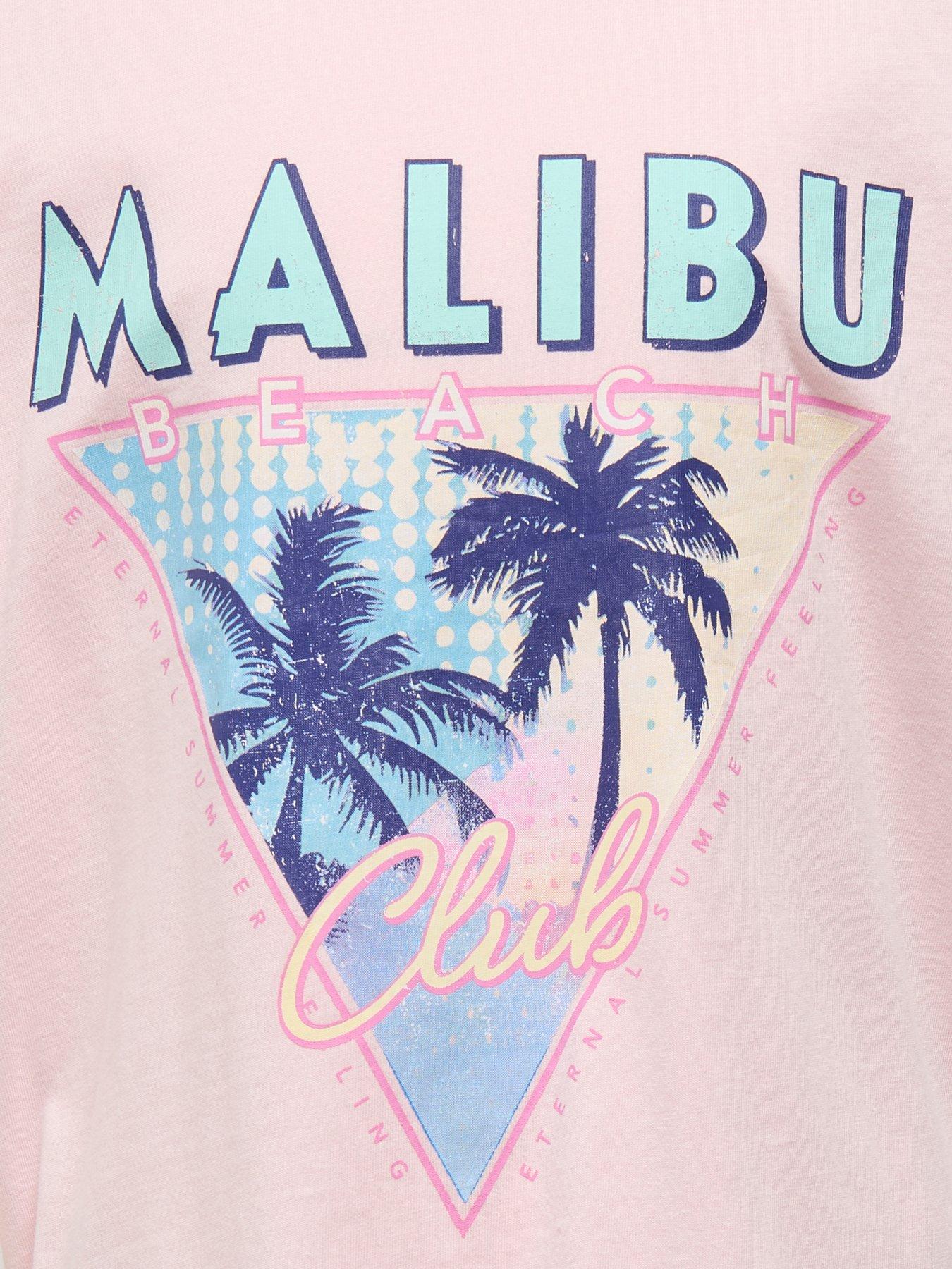 Image 3 of 3 of Only Kids Girls Malibu Short Sleeve Tshirt - Roseate Spoonbill