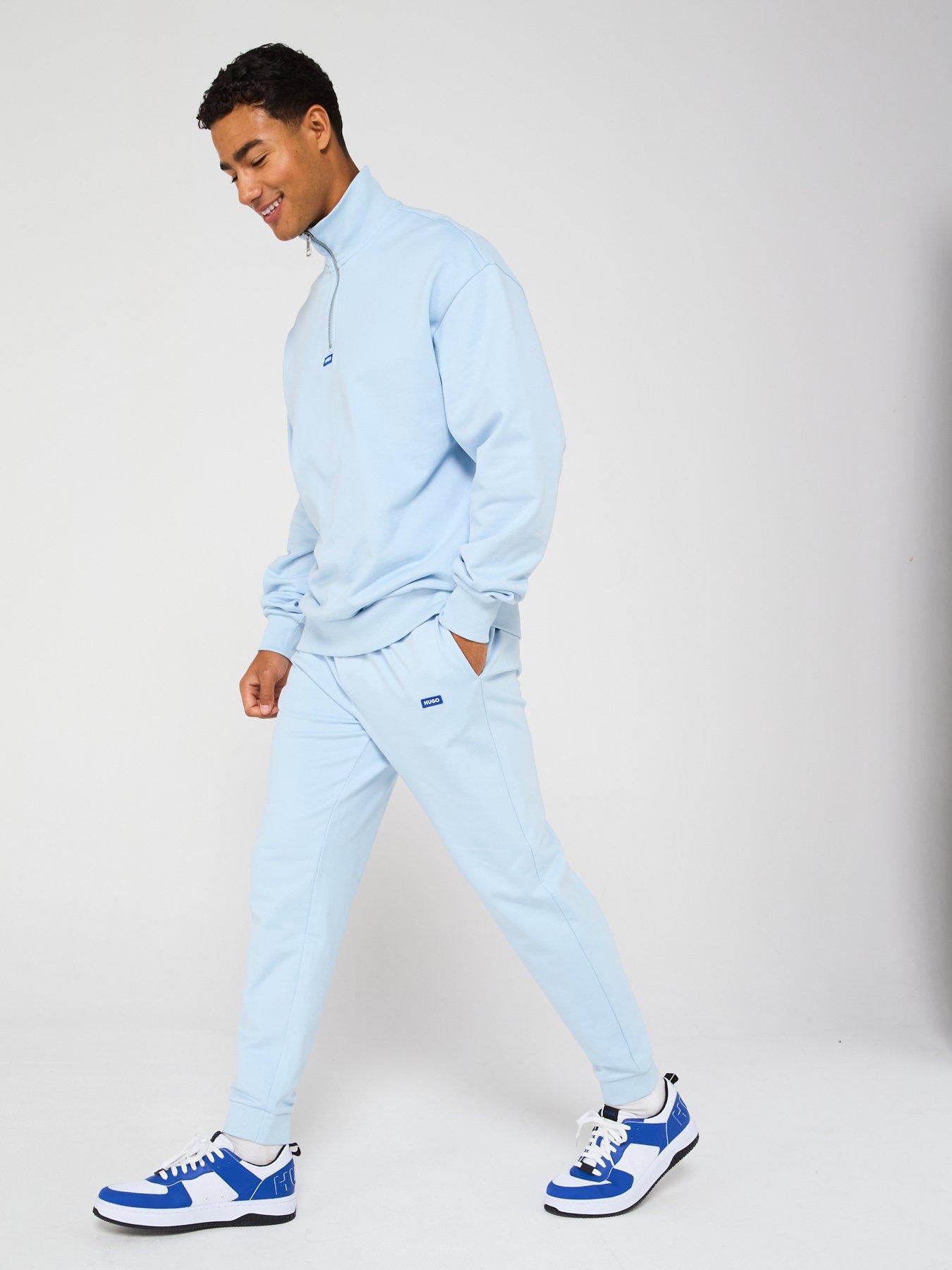 Image 3 of 5 of HUGO Blue Napin Regular Fit Joggers - Light Blue