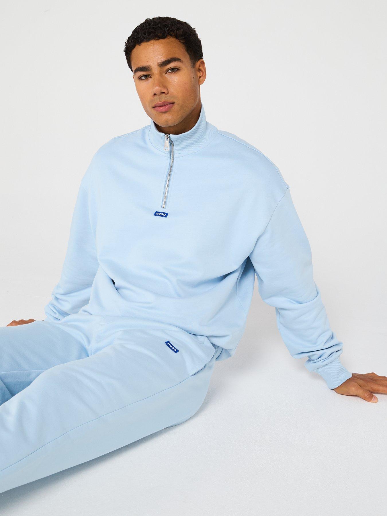 Image 4 of 5 of HUGO Blue Napin Regular Fit Joggers - Light Blue