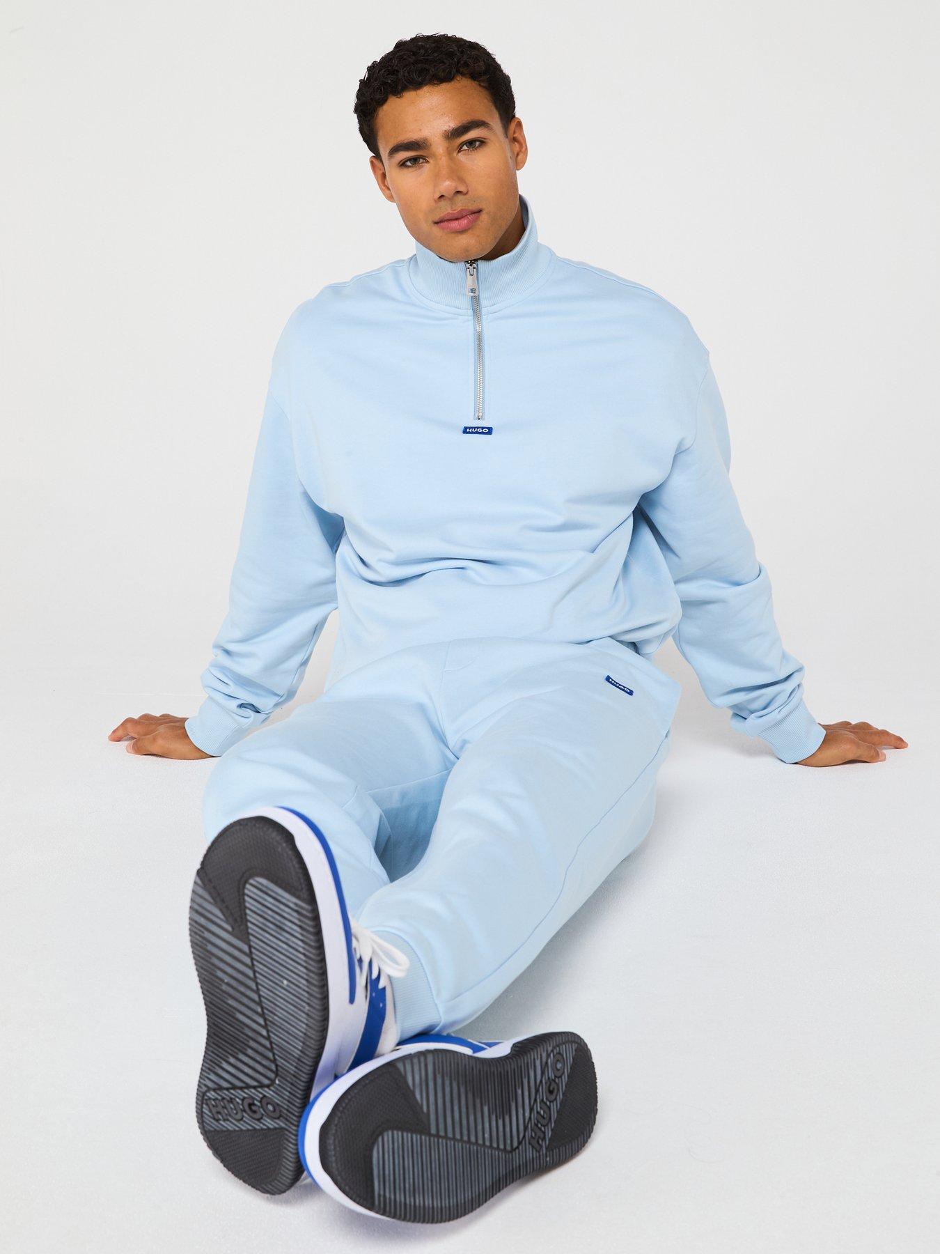 Image 5 of 5 of HUGO Blue Napin Regular Fit Joggers - Light Blue