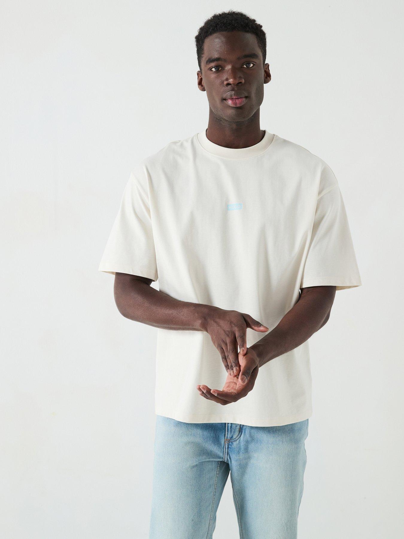 undefined Blue Nalono Oversized International Logo T-Shirt - White