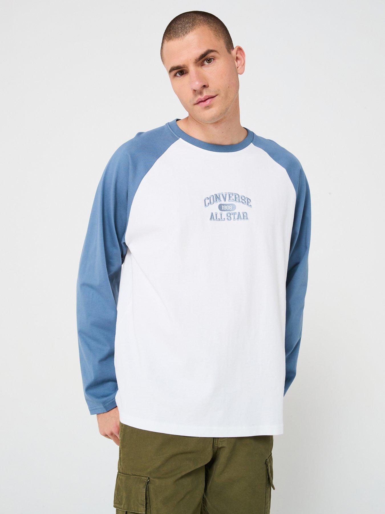 undefined Men's Retro Chuck Core Raglan Long Sleeve Tee - Blue