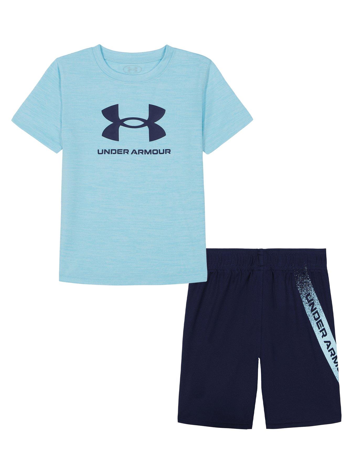 undefined Kids Boys Tech Fade T-Shirt And Short Set - Stream
