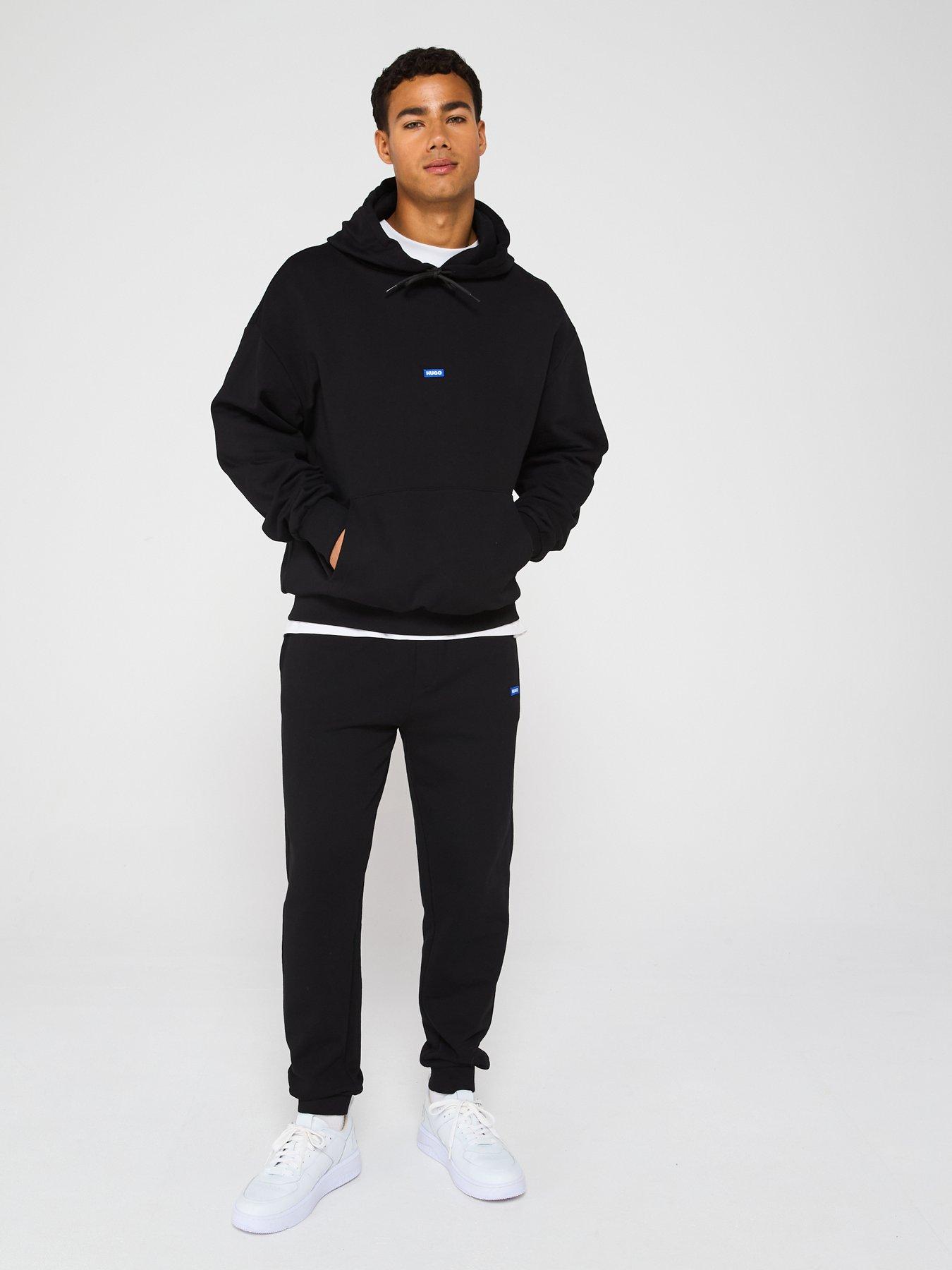 HUGO Heren Tracksuit Nalonsonap Jersey, zwart 1, XXL