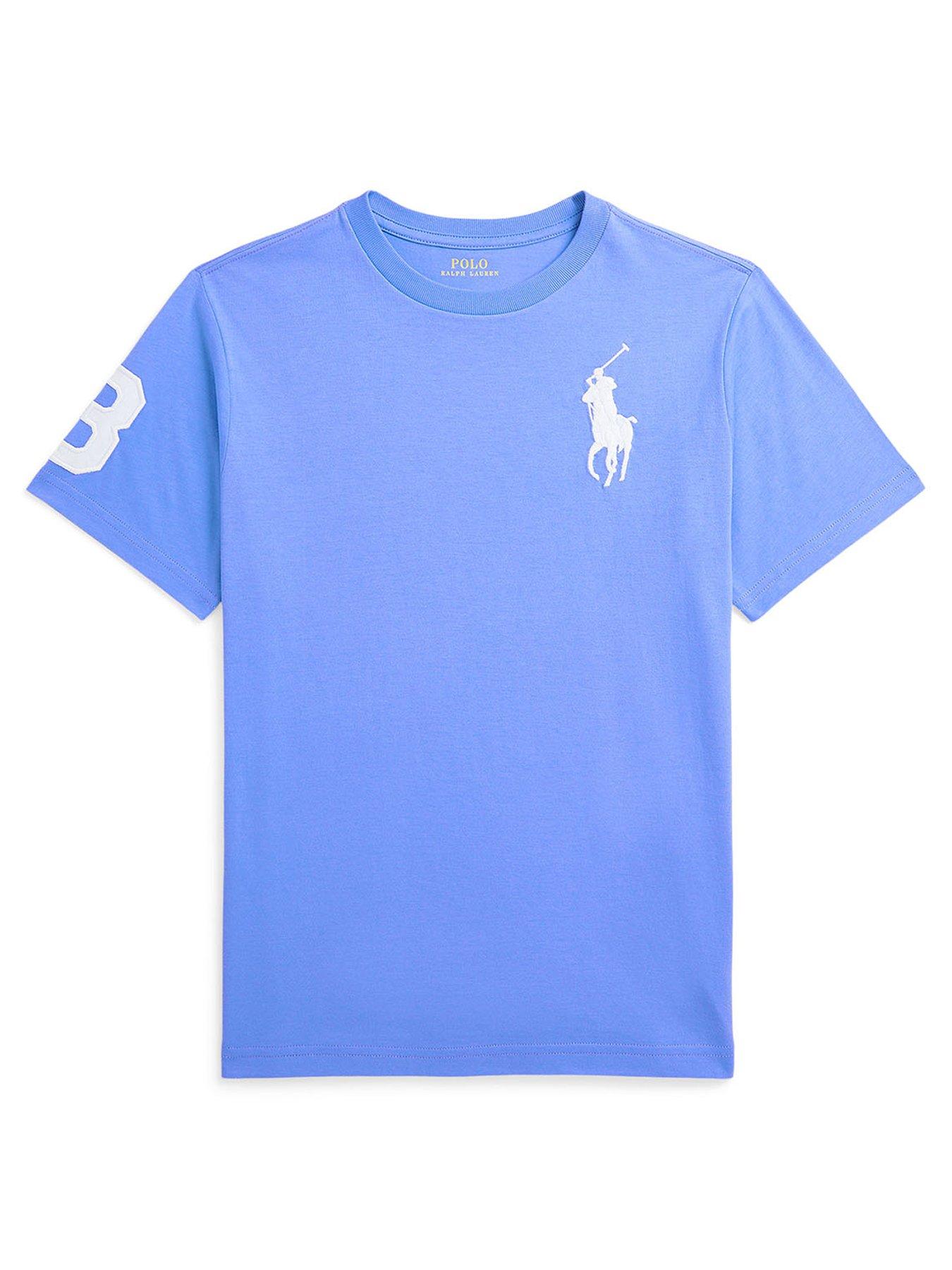 undefined Boys Large Pony Short Sleeve T-shirt - Blue