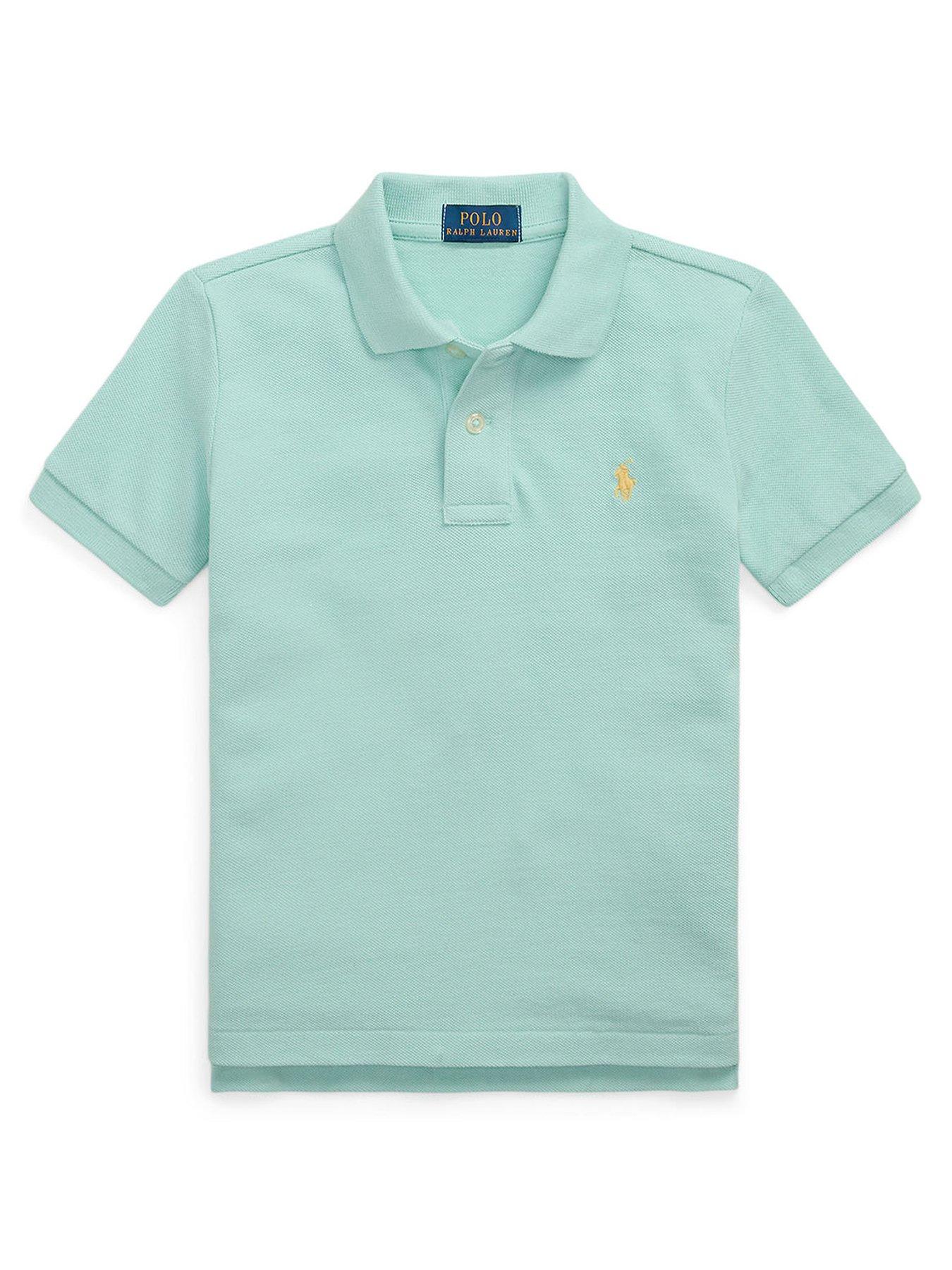 undefined Boys Short Sleeve Polo Shirt - Light Blue