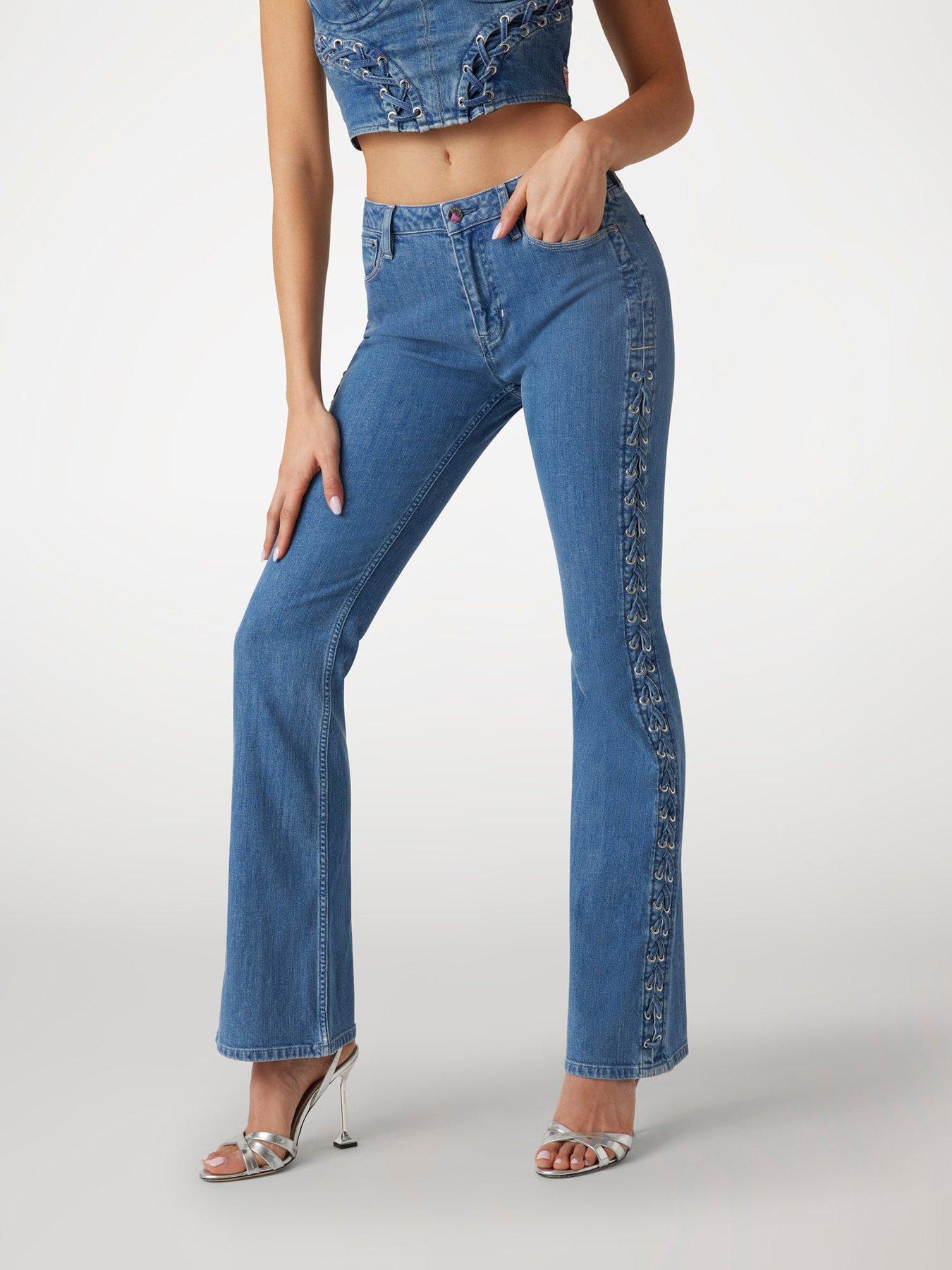 undefined Sexy Flare Lace Up - Blue