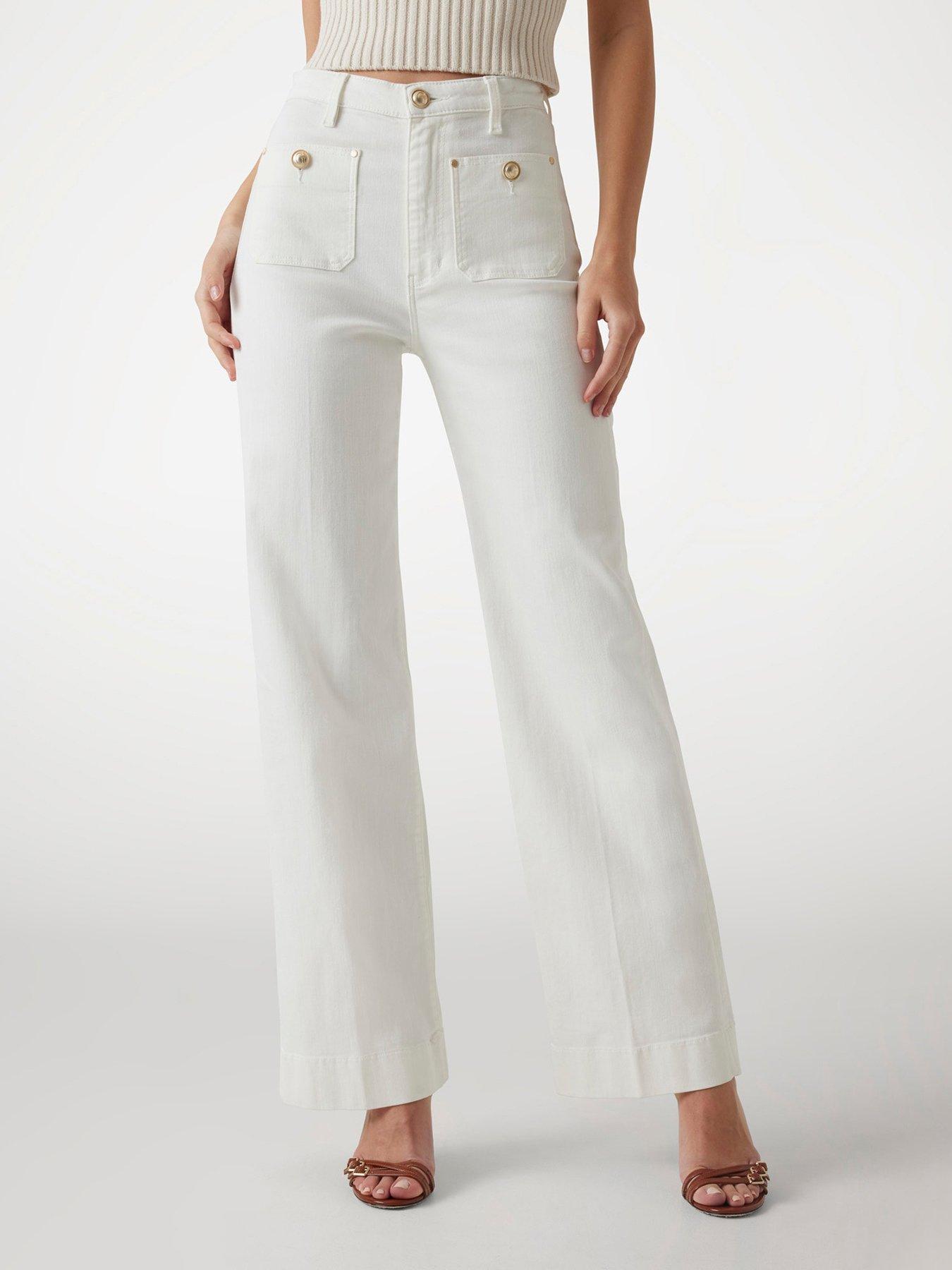 undefined Sailor Wide Leg - White