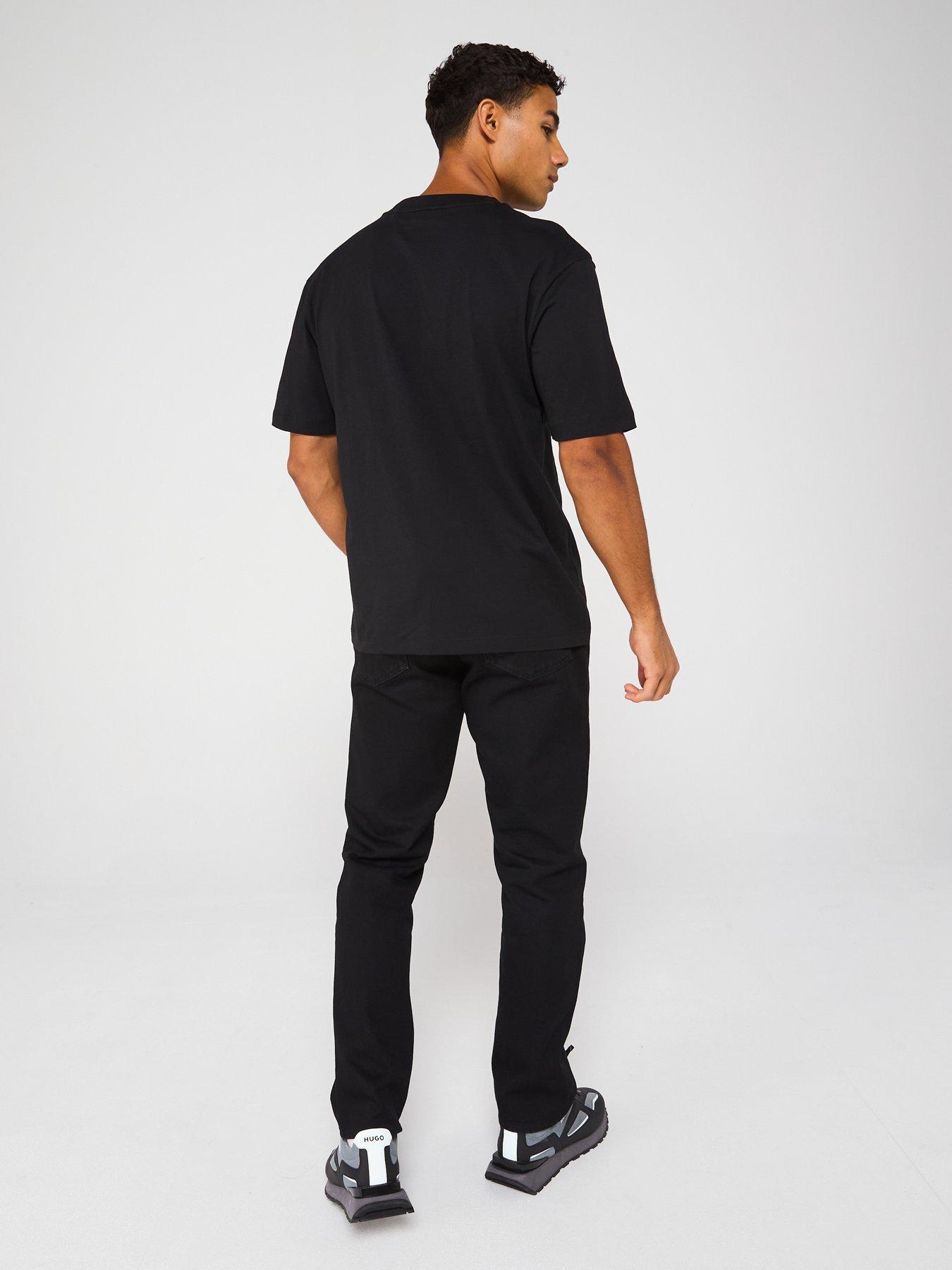 Image 2 of 4 of HUGO Blue Newromi Creative Dept Logo T-Shirt - Black