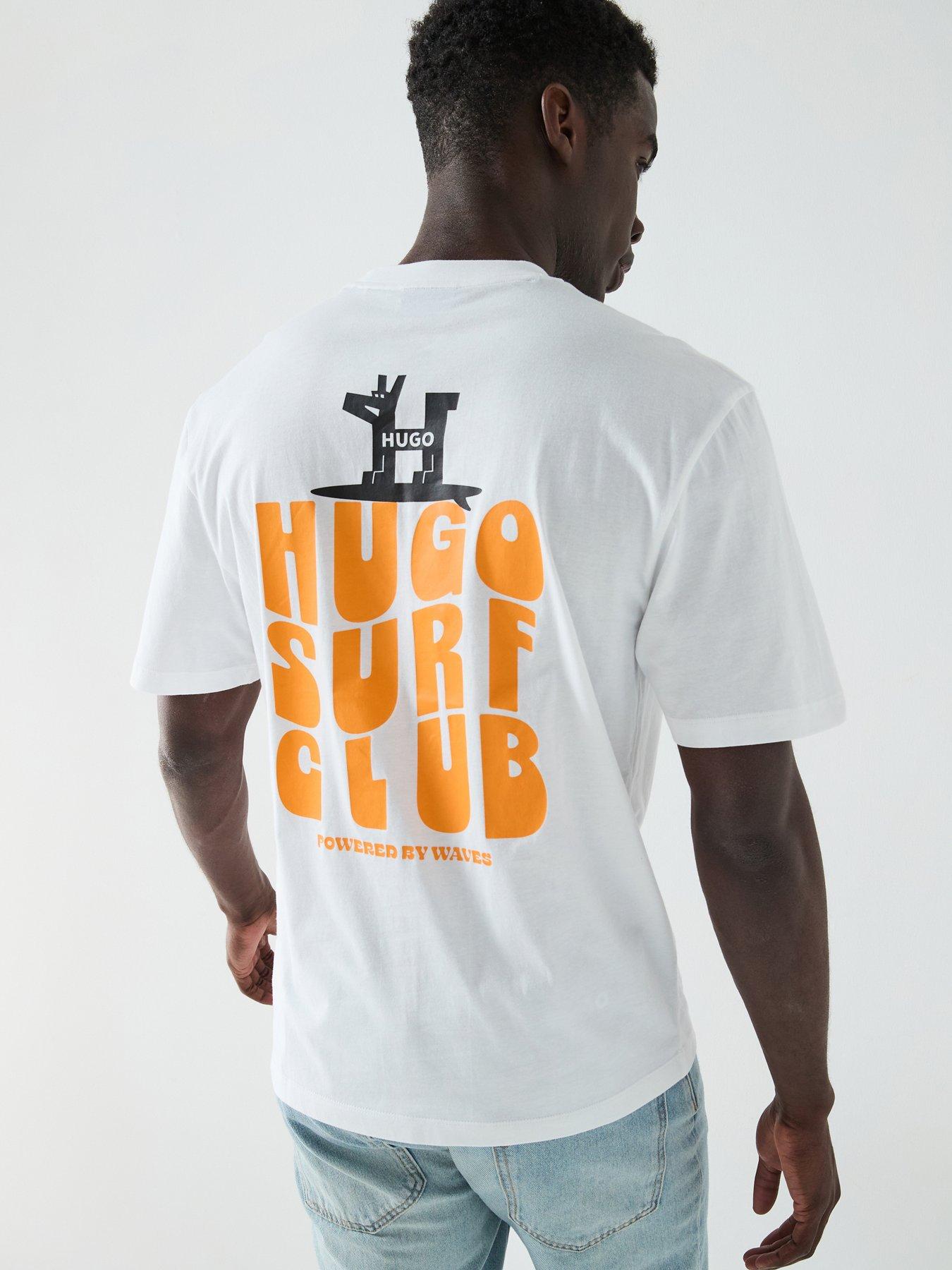 undefined Blue Nodiwop Surf Club Back Print T-Shirt - White