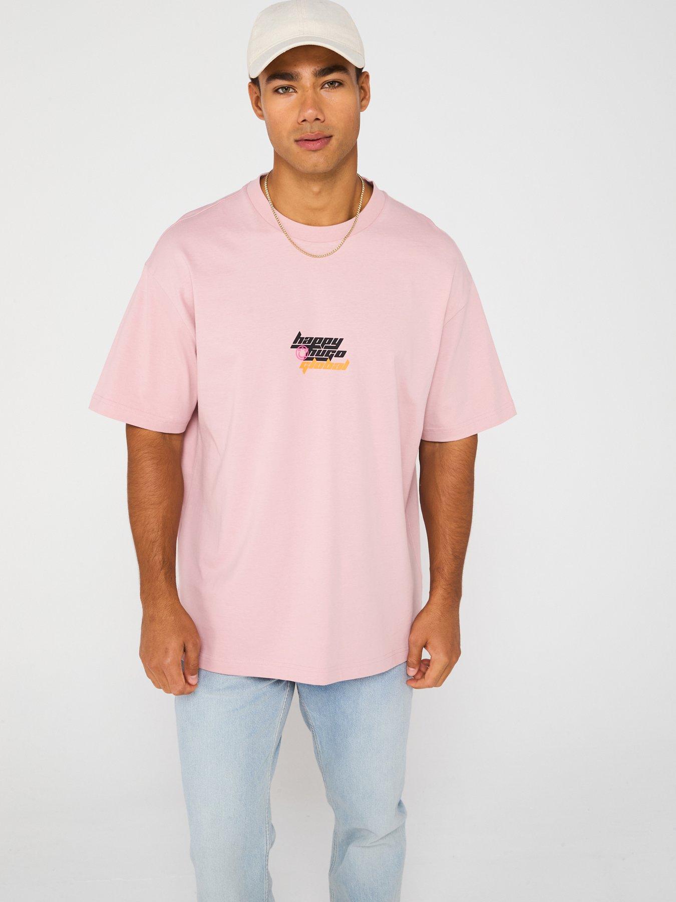 undefined Blue Nerperi Global Logo Loose T-Shirt - Light Pink
