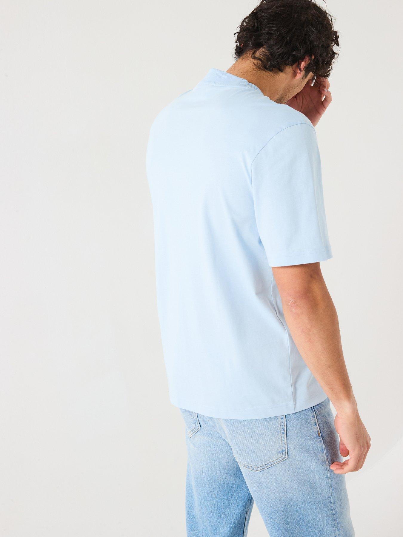 Image 2 of 5 of HUGO Blue Nieros Regular Fit T-Shirt - Light Blue