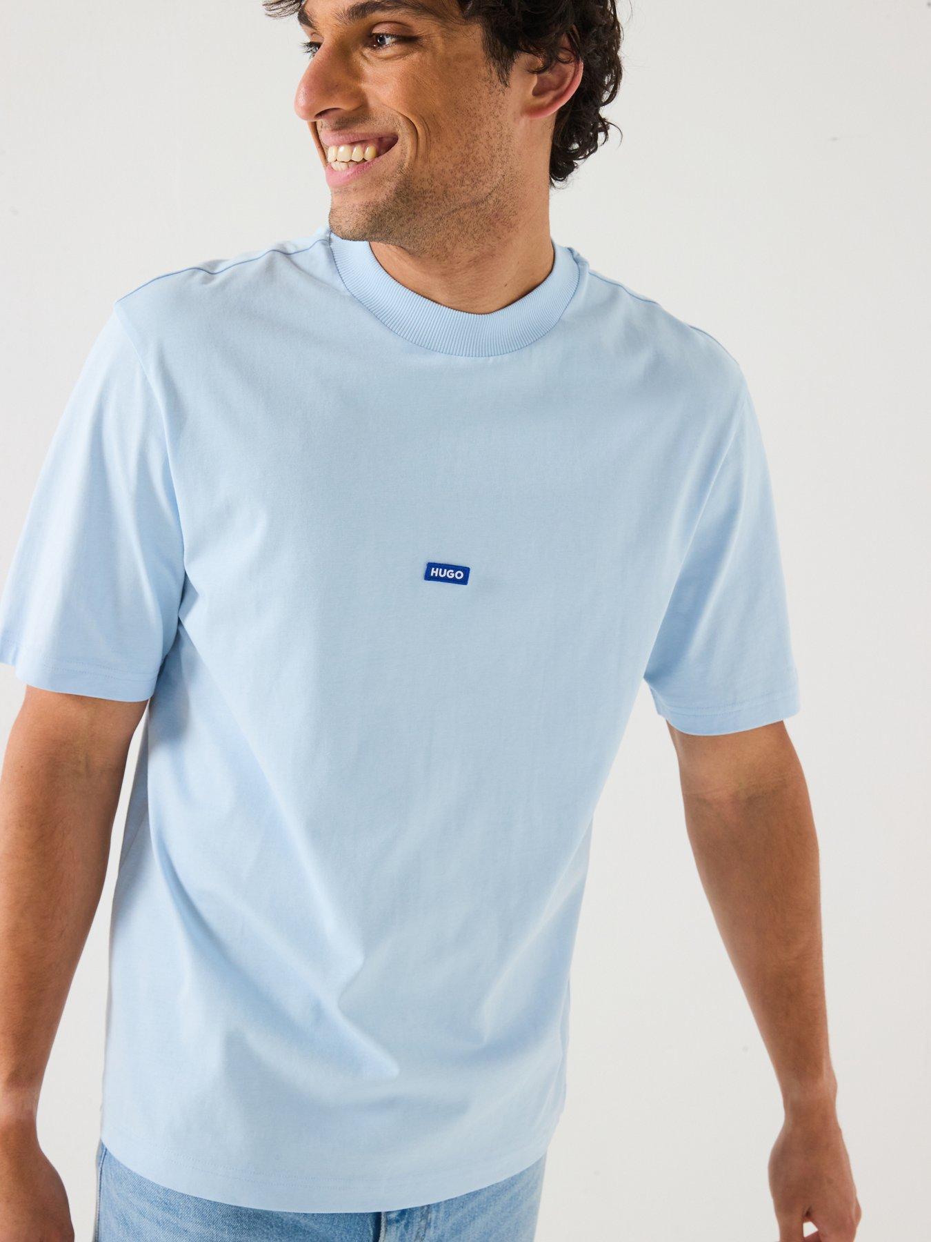 Image 5 of 5 of HUGO Blue Nieros Regular Fit T-Shirt - Light Blue