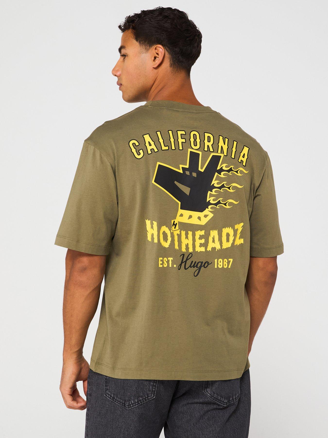 undefined Blue Nagulop Dog Back Graphic Relaxed Fit T-Shirt - Green