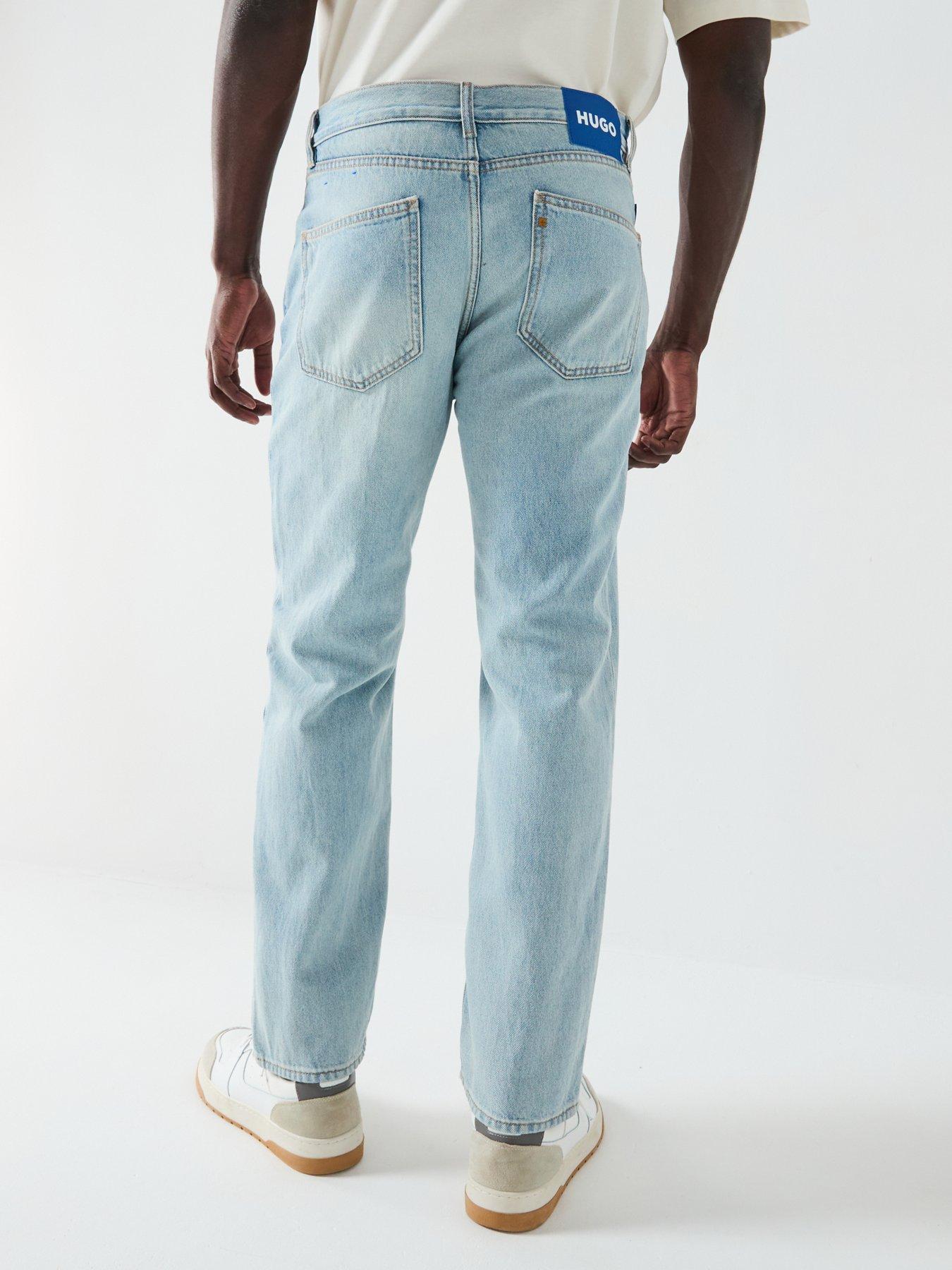 Image 2 of 5 of HUGO Blue Jonah Straight Fit Jeans - Light Wash