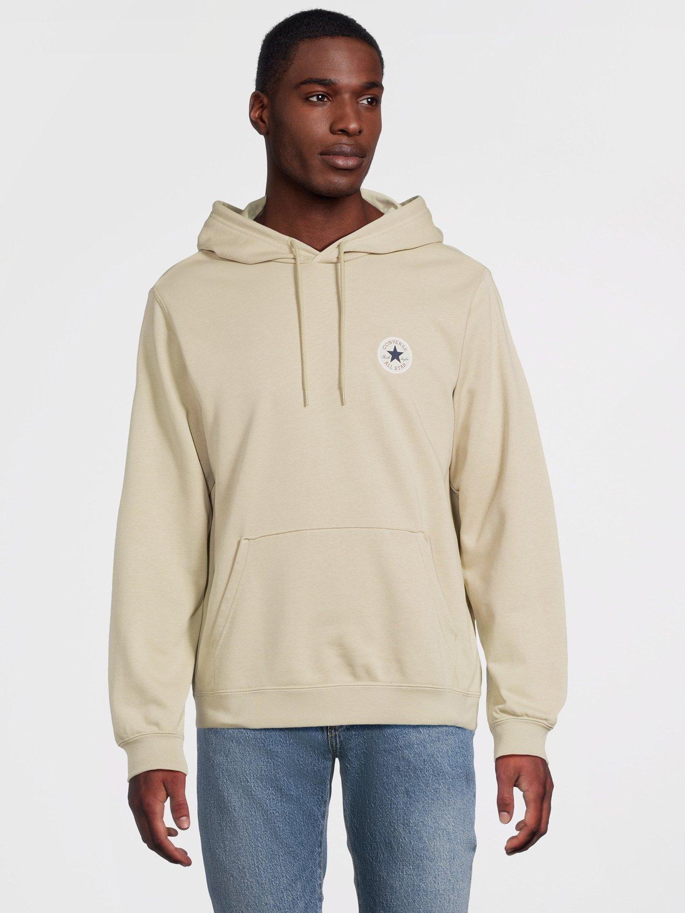 Image 1 of 5 of Converse Mens Go-To Chuck Tayloe Patch Hoodie - Pale Surplus