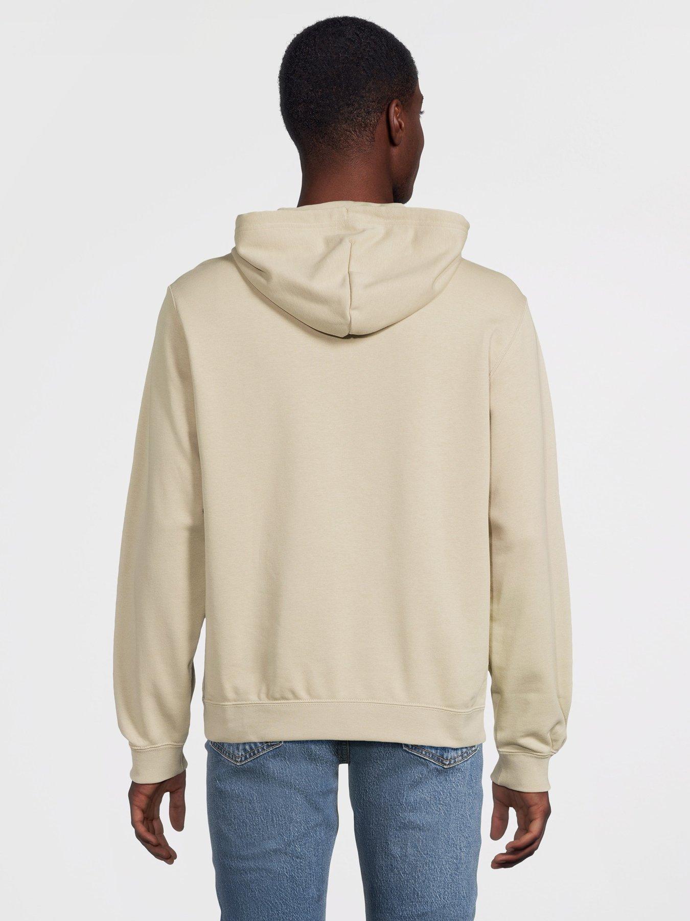 Image 2 of 5 of Converse Mens Go-To Chuck Tayloe Patch Hoodie - Pale Surplus