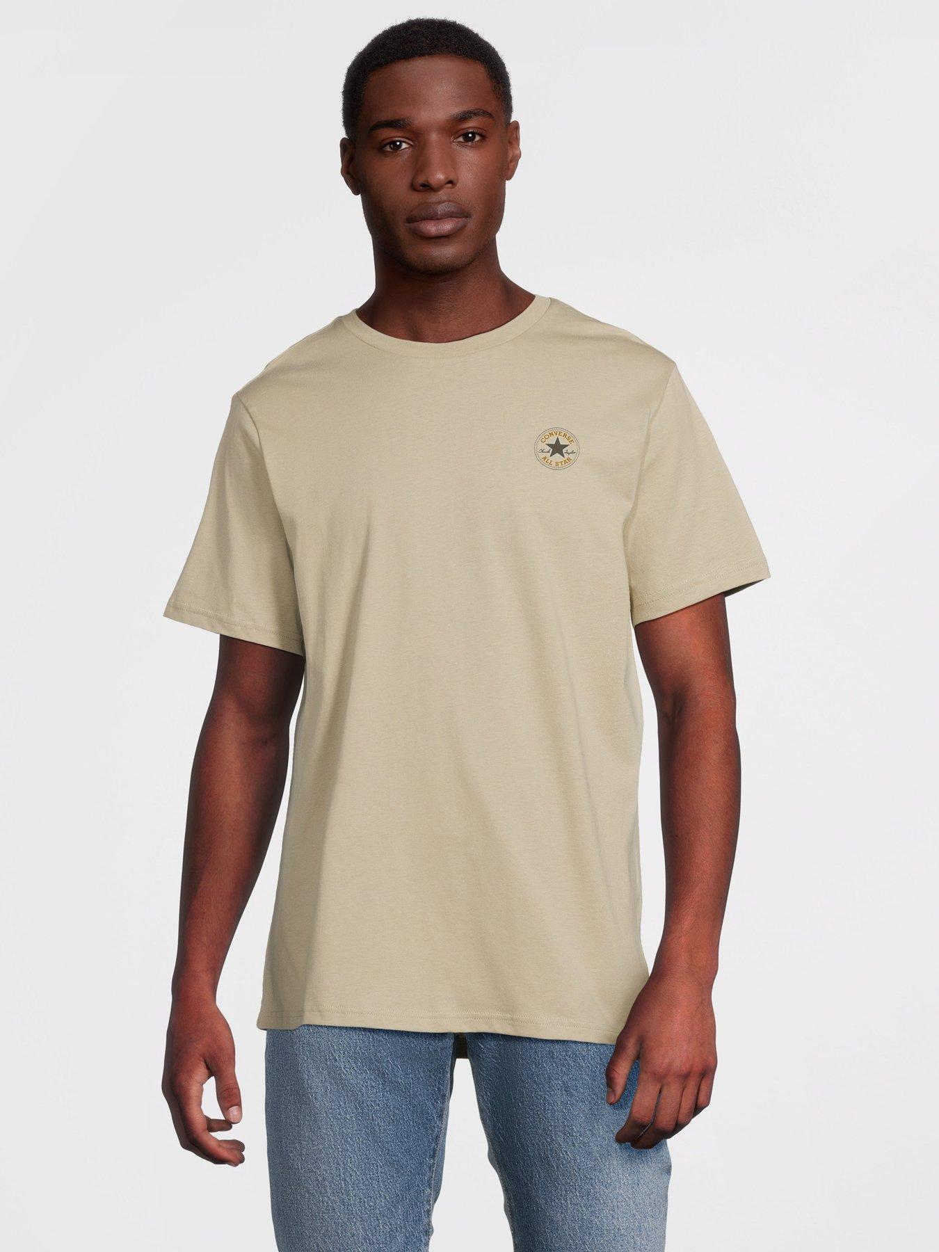 undefined Mens Go-to Mini Patch T-shirt - Beige