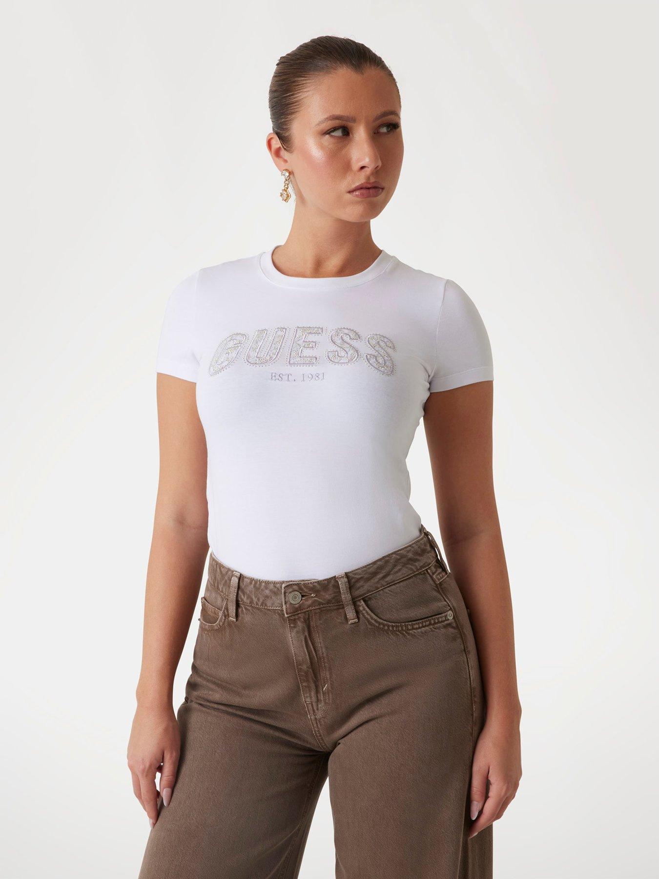 undefined Short Sleeve Logo Tee - White