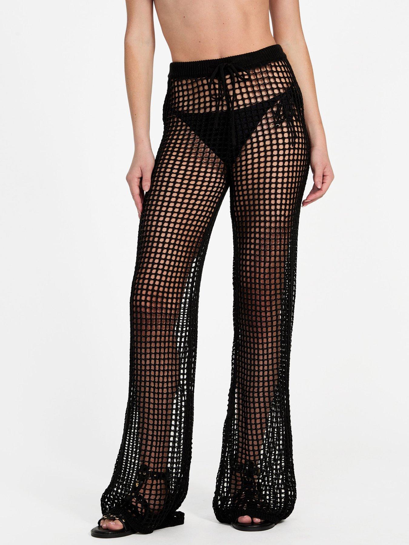 undefined Crochet Pant - Black