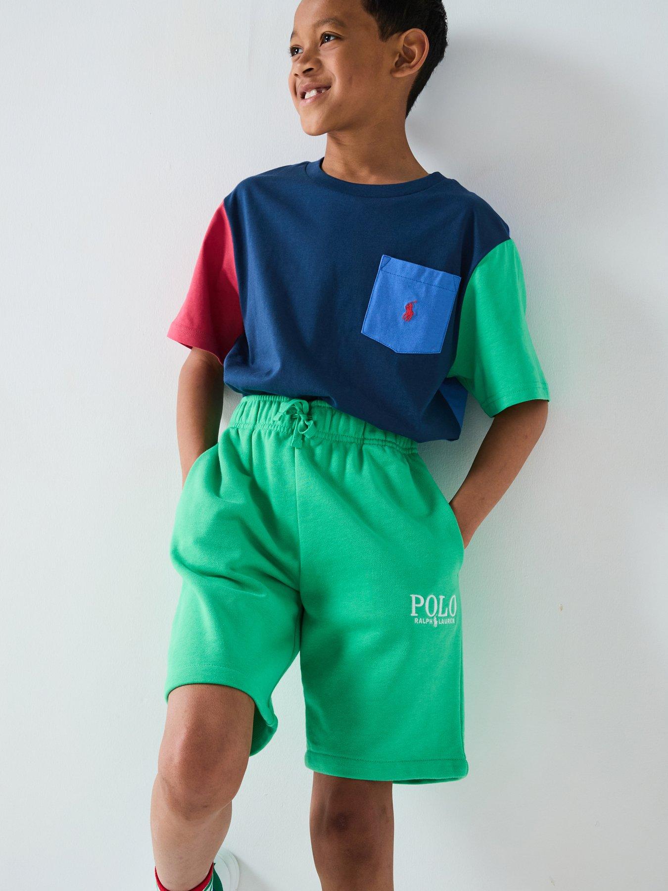 undefined Boys Colour Block Short Sleeve T-shirt - Navy