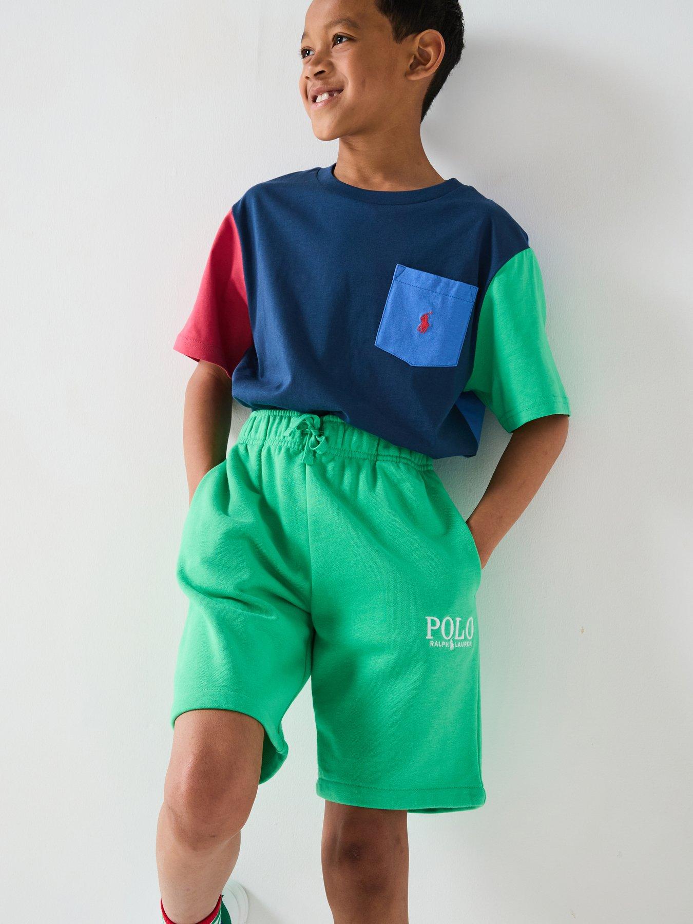 undefined Boys Colour Block Short Sleeve T-shirt - Navy