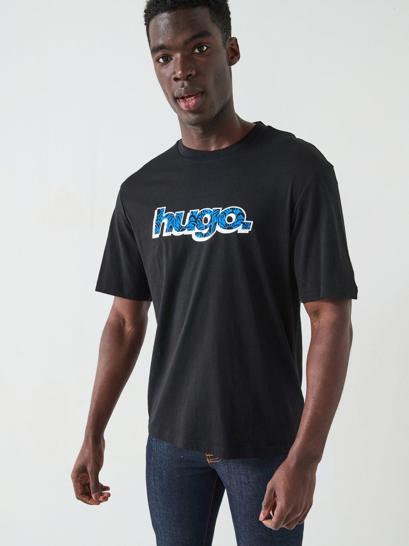 undefined Blue Nugibol Wavey Chest Logo T-Shirt - Black