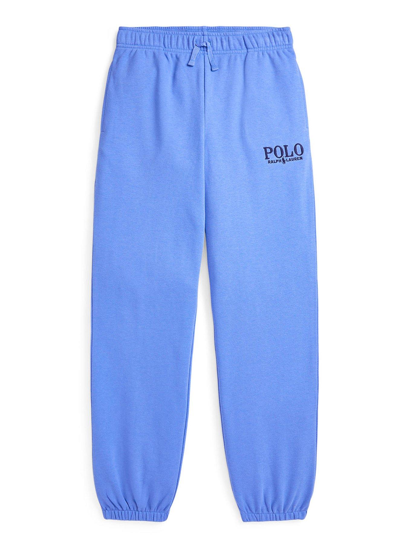 undefined Boys Polo Logo Jog Pants - Blue