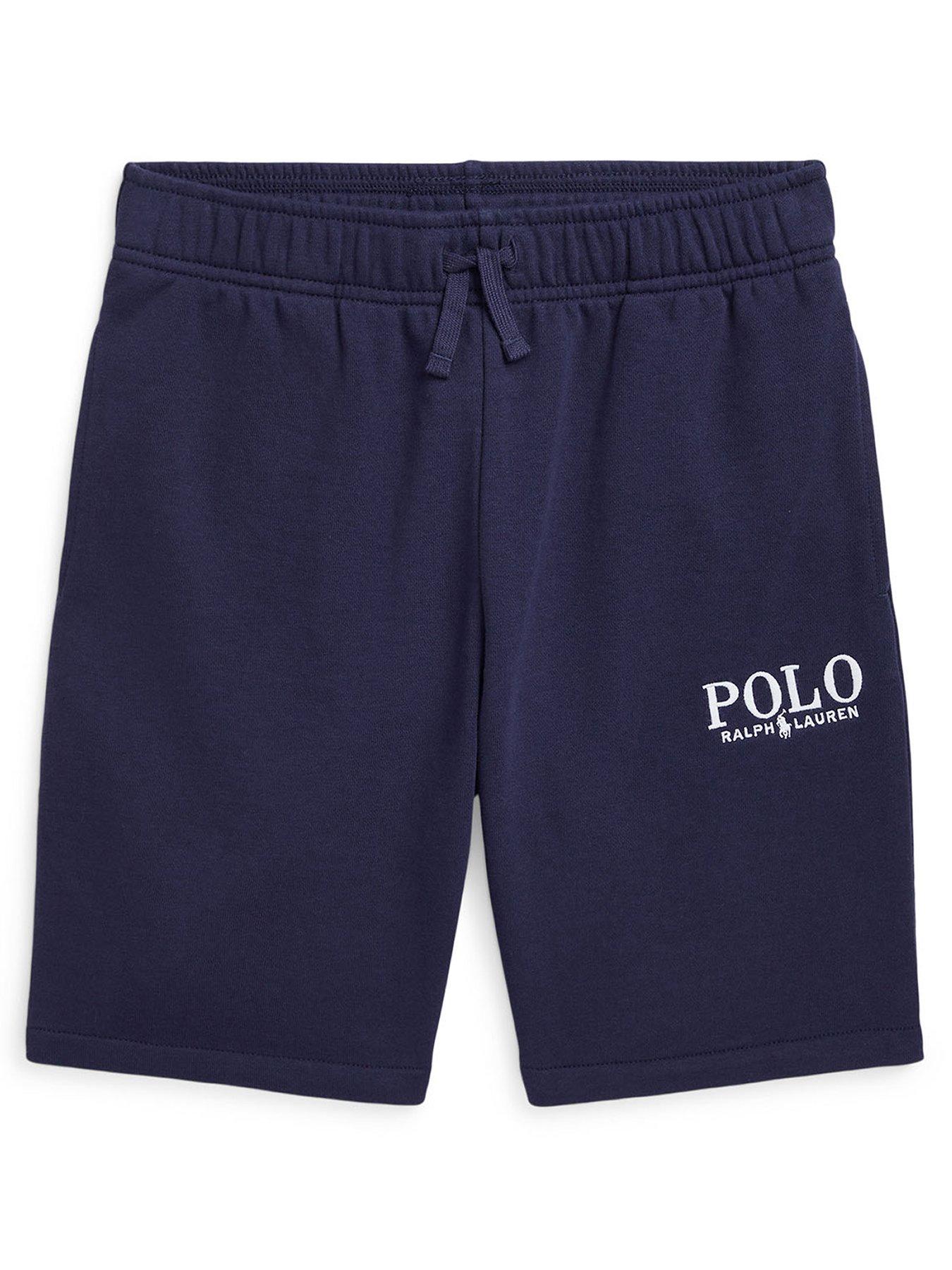 undefined Boys Polo Logo Jog Shorts - Navy
