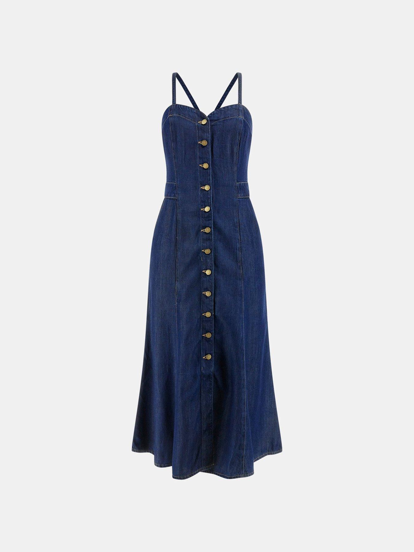 Guess Edna Dress Blue Very