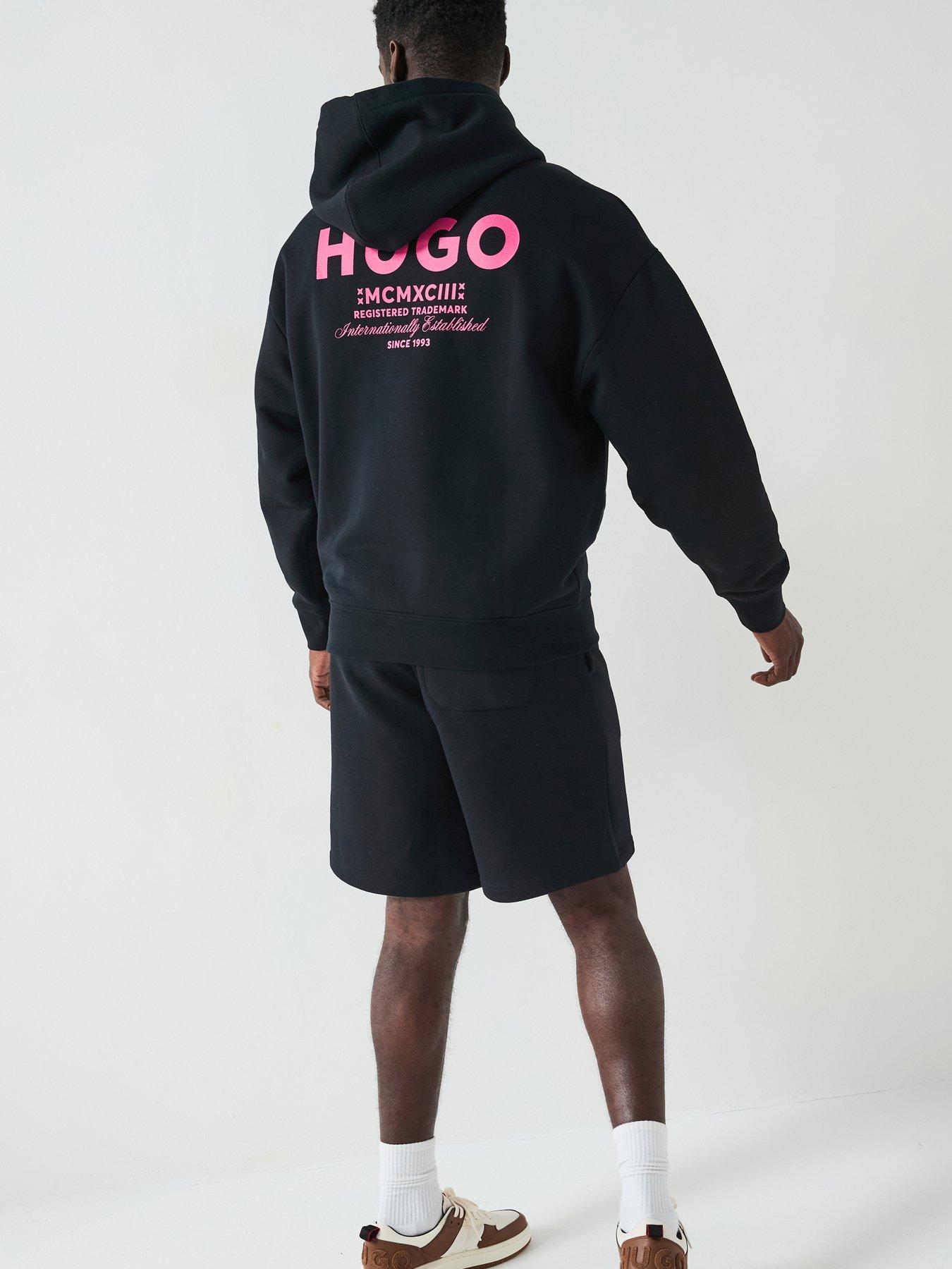 undefined Blue Nazardo Oversized International Logo Hoodie - Black