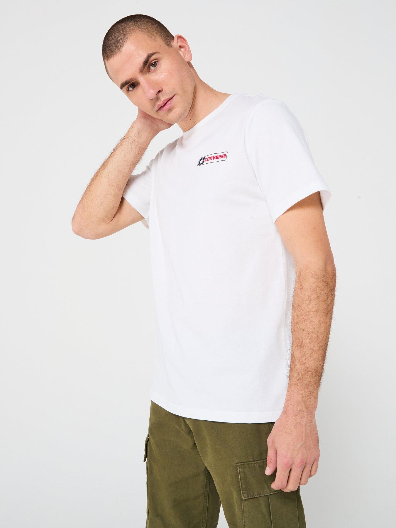 Image 2 of 4 of Converse Men's Box Star Tee - White