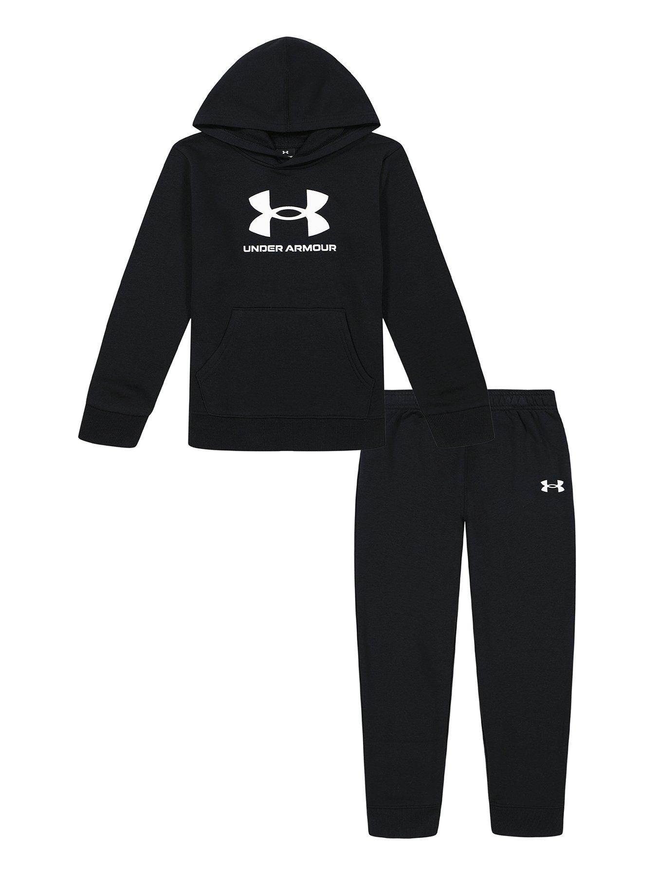UNDER ARMOUR Kids Boys Big Logo Set - Black