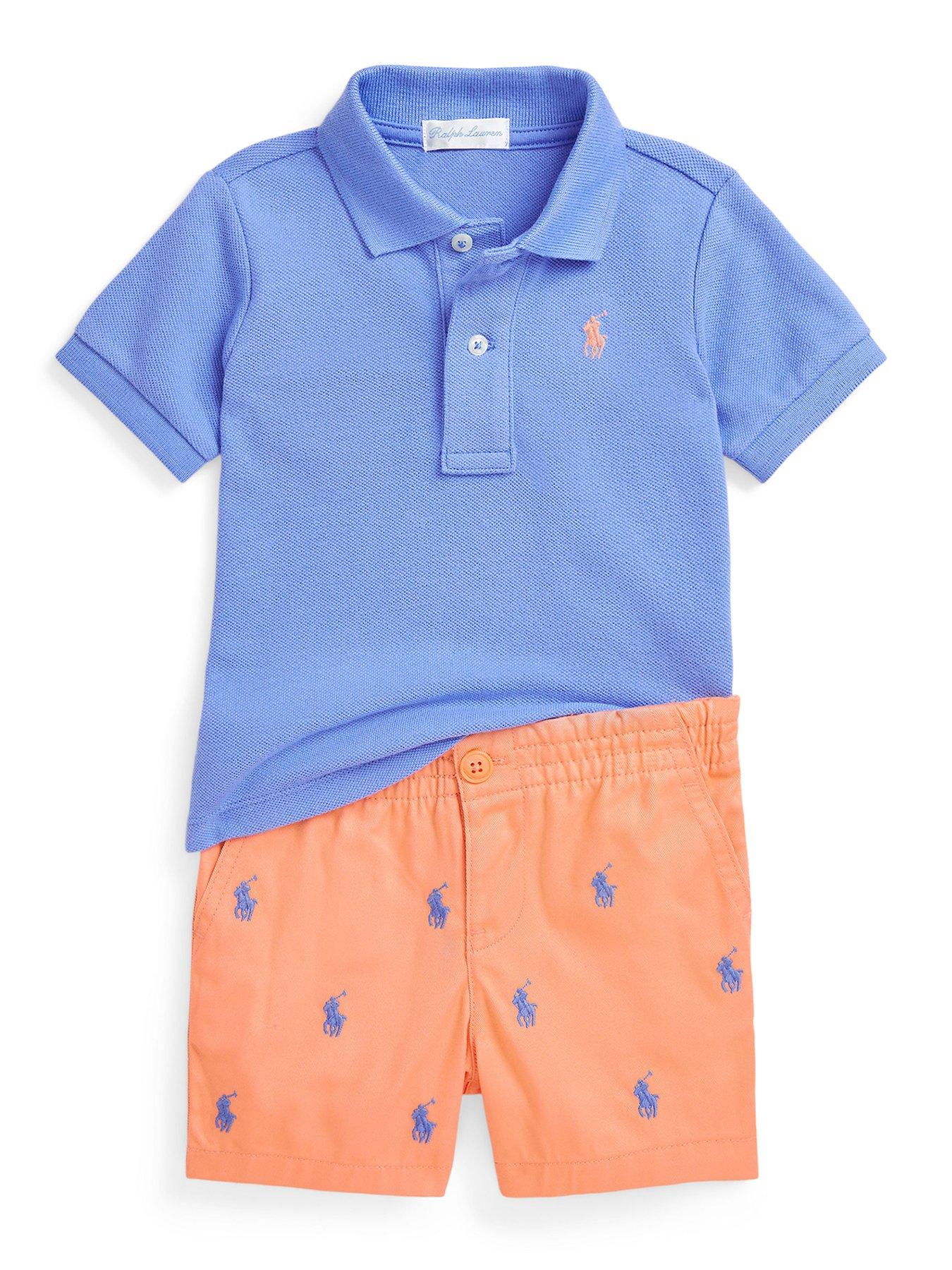 undefined Baby Boys Polo Shirt And Short Set - Multi