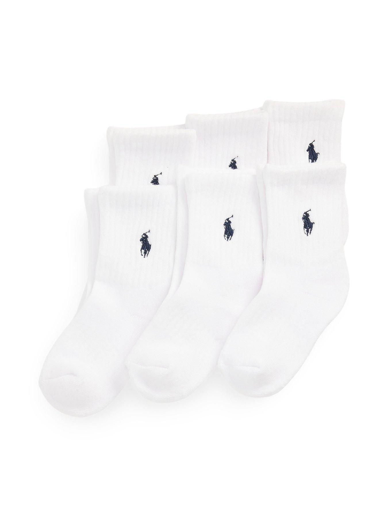 undefined Kids 6 Pack Socks - White