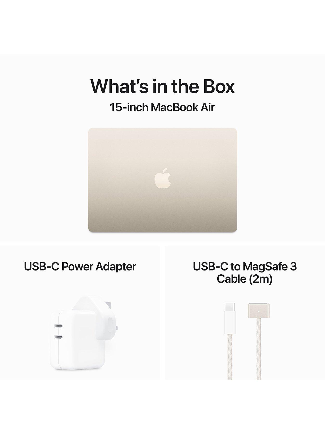 Image 7 of 8 of Apple MacBook Air (M3, 2024) 15 inch with 8-core CPU and 10-core GPU, 16GB Unified Memory, 256GB SSD - Starlight