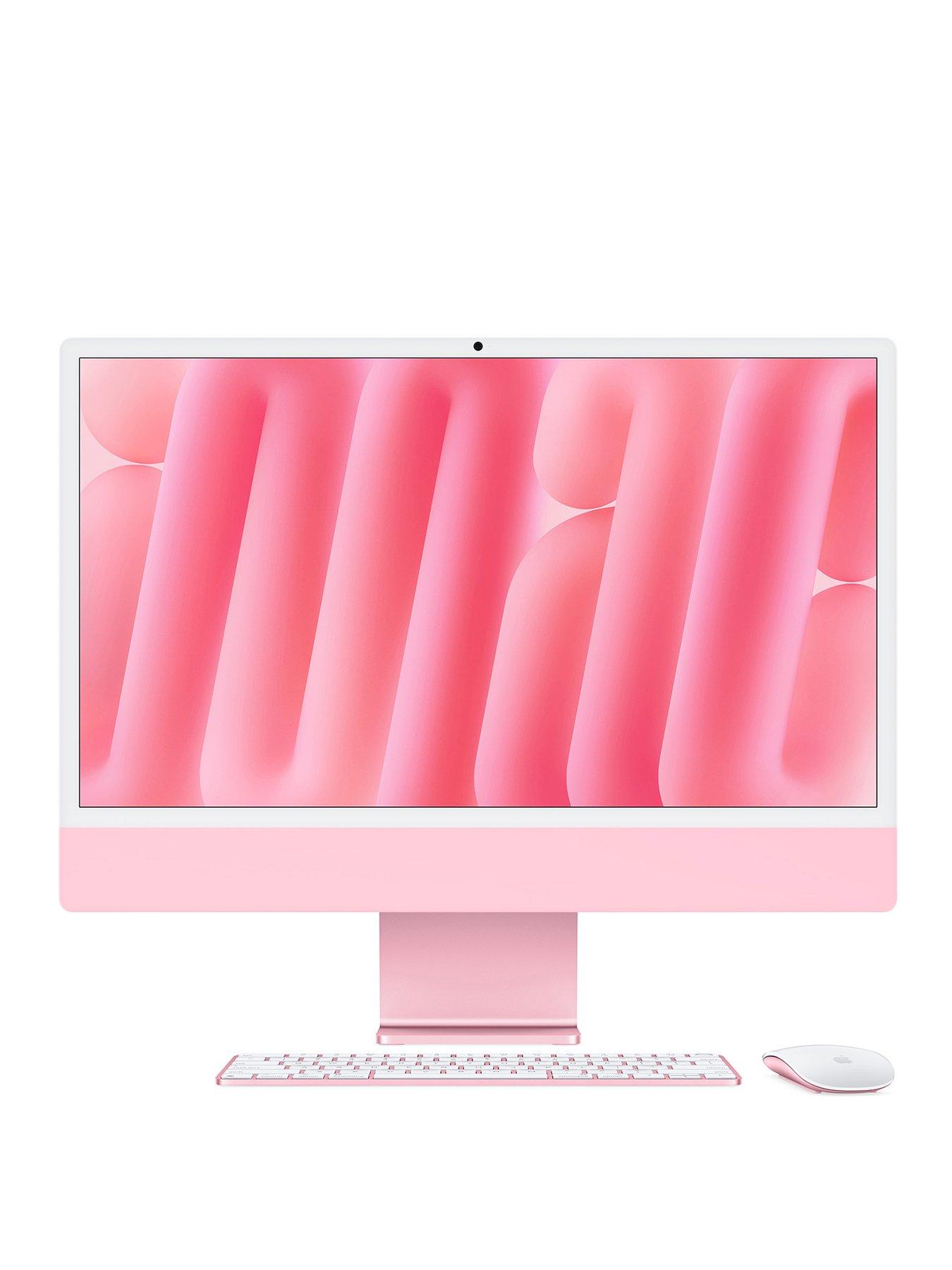 Image 1 of 7 of Apple iMac (M4, 2024) 24 inch with Retina 4.5K display, 8-core CPU and 8-core GPU, 256GB SSD - Pink