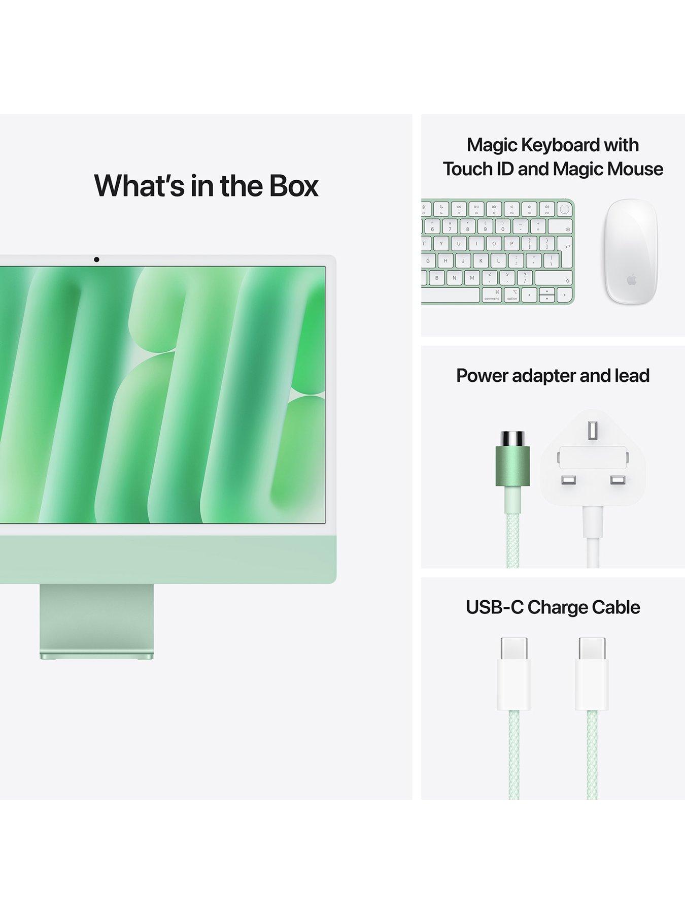 Image 7 of 7 of Apple iMac (M4, 2024) 24 inch with Retina 4.5K display, 10-core CPU and 10-core GPU, 512GB SSD - Green
