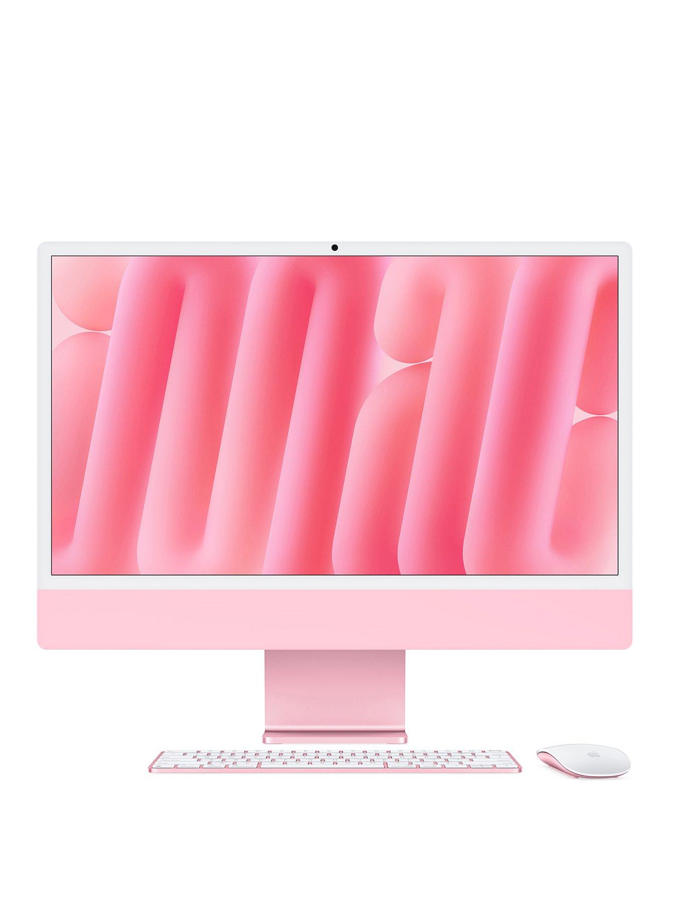 undefined iMac (M4, 2024) 24 inch with Retina 4.5K display, 10-core CPU and 10-core GPU, 512GB SSD - Pink