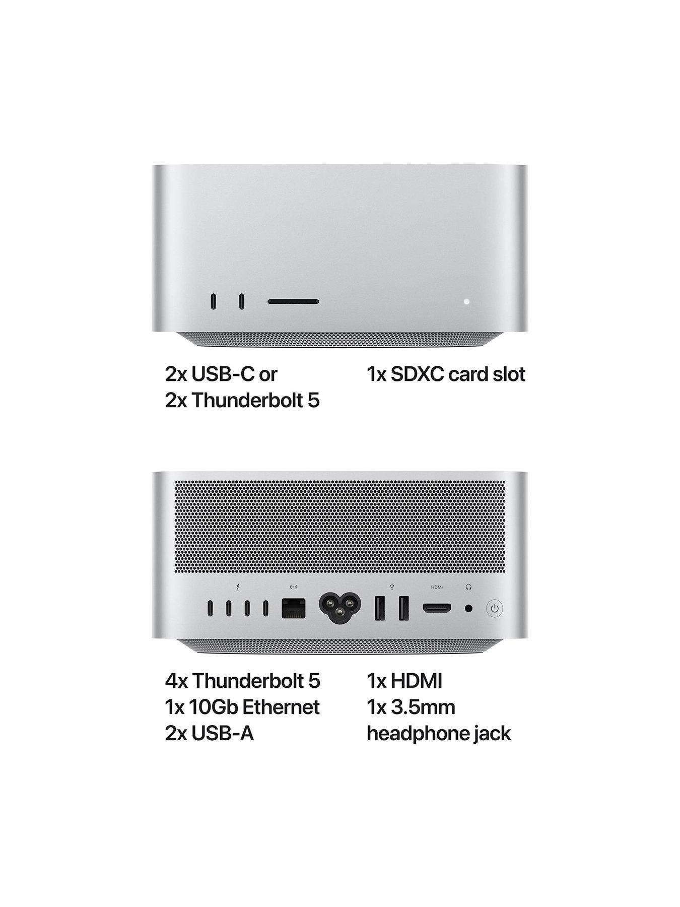 Image 4 of 7 of Apple Mac Studio (M4 Max,&nbsp;2025) with 14-core CPU, 32-core GPU, 36GB Unified Memory, 512GBB SSD - Silver