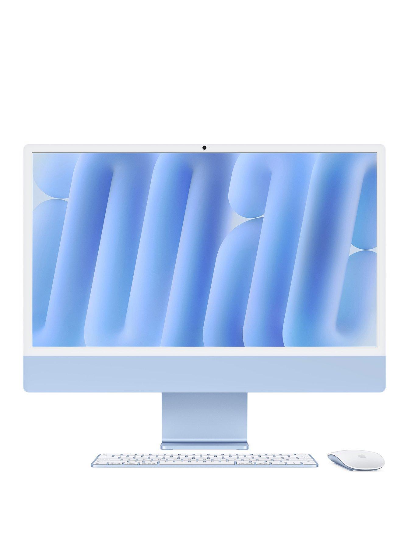 undefined iMac (M4, 2024) 24 inch with Retina 4.5K display, 10-core CPU and 10-core GPU, 512GB SSD - Blue