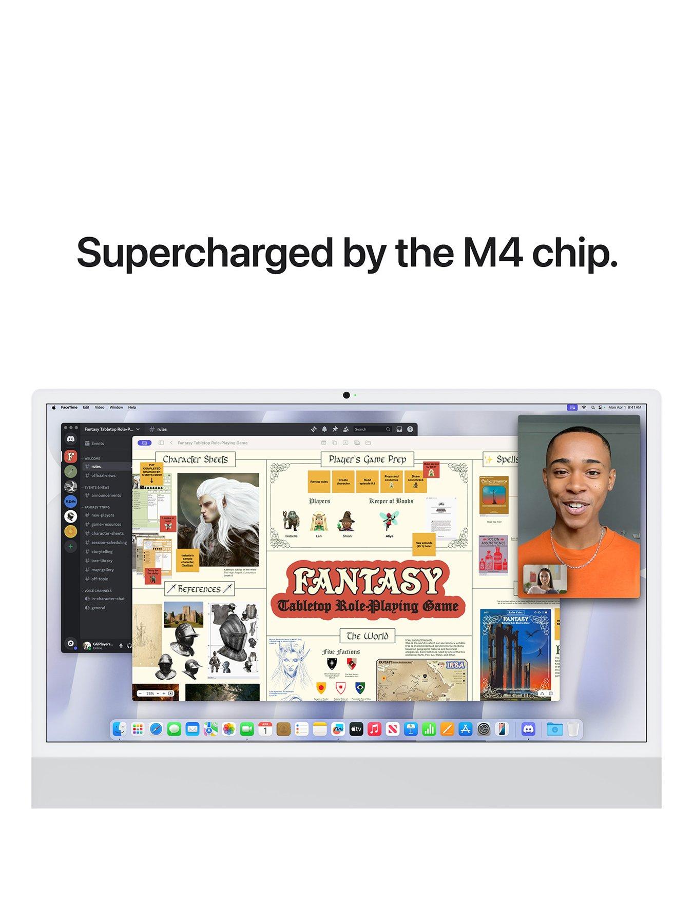Apple iMac (M4, 2024) 24 inch with Retina 4.5K display, Nano